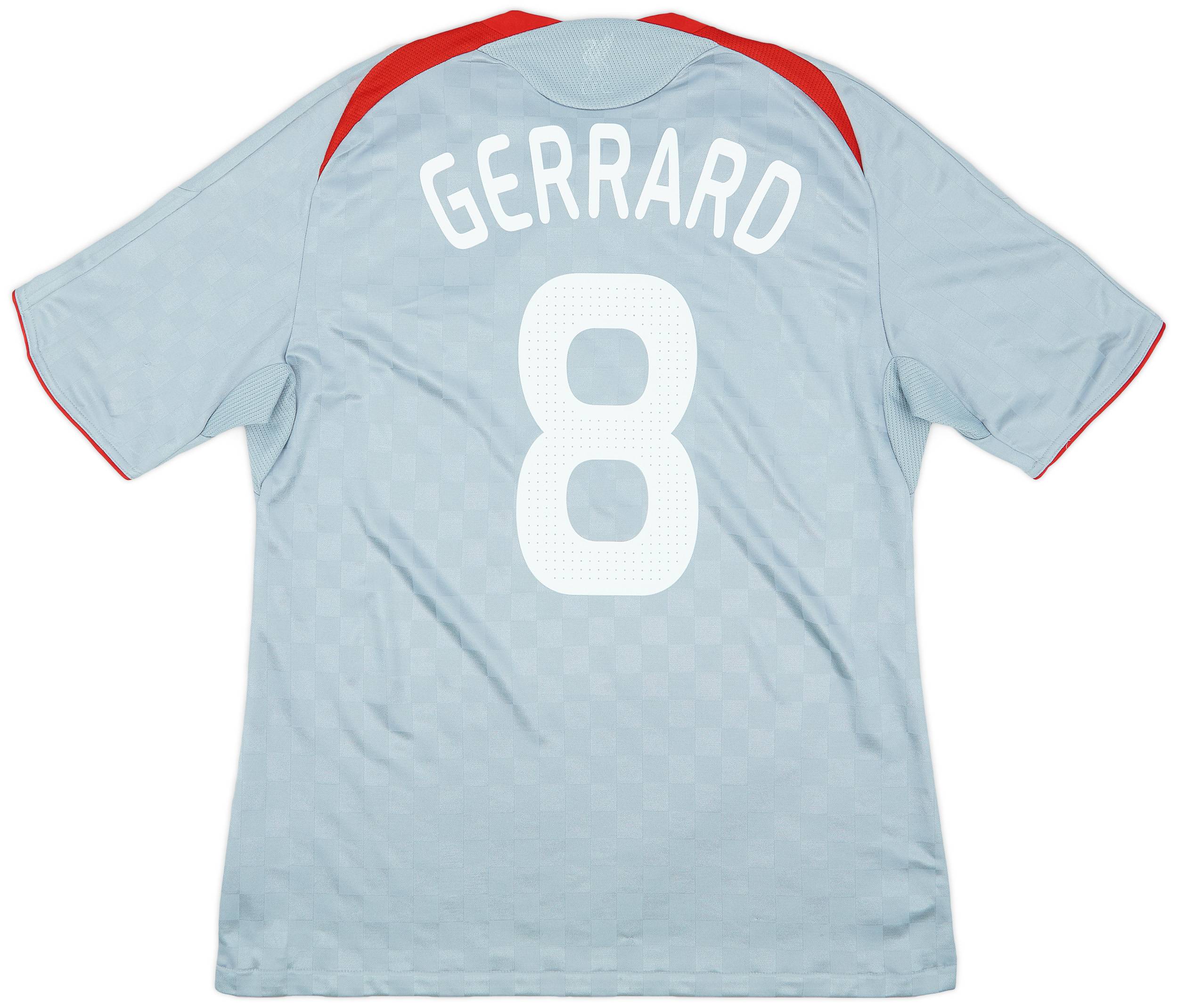 2008-09 Liverpool Away Shirt Gerrard #8 - 5/10 - (L)