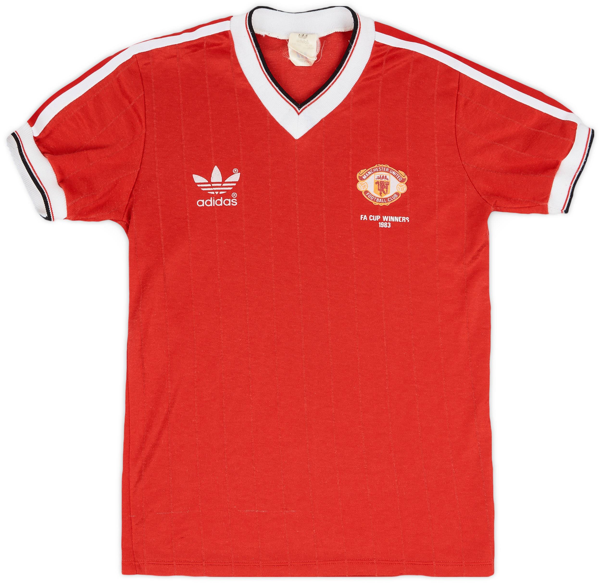 1982-84 Manchester United 'FA Cup Winners' Home Shirt - 8/10 - (Y)
