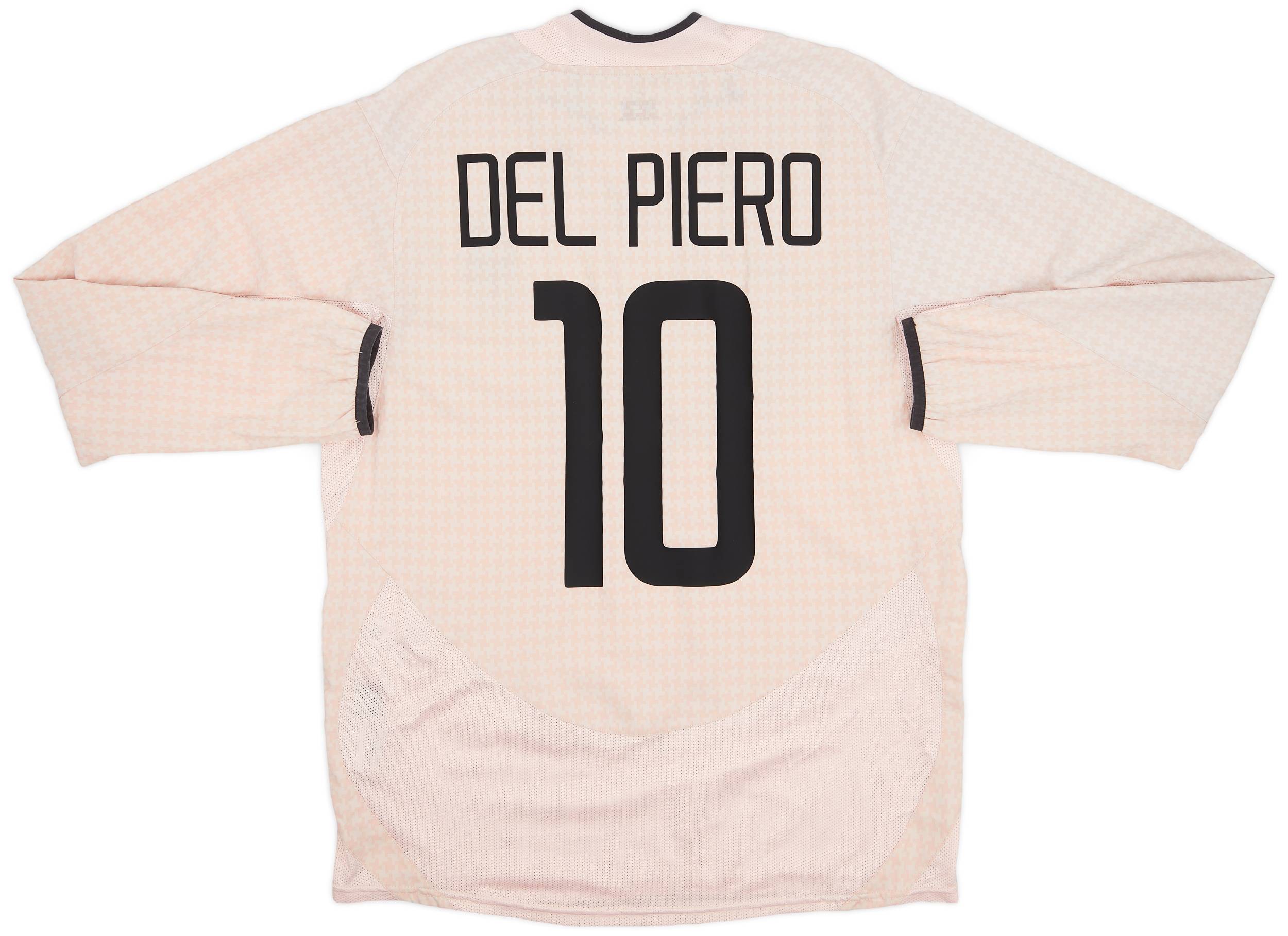 2003-04 Juventus Away L/S Shirt Del Piero #10 - 6/10 - (M)
