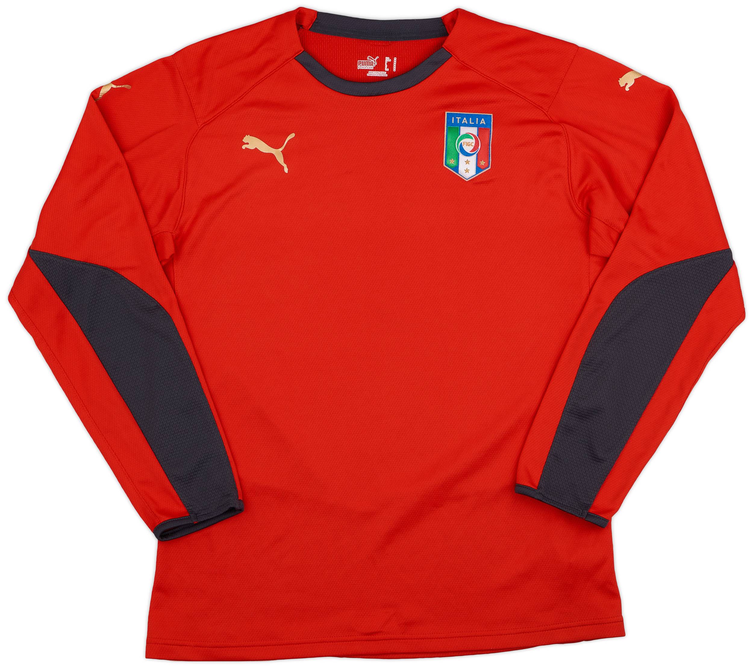 2008-09 Italy Red GK Shirt - 8/10 - (M)
