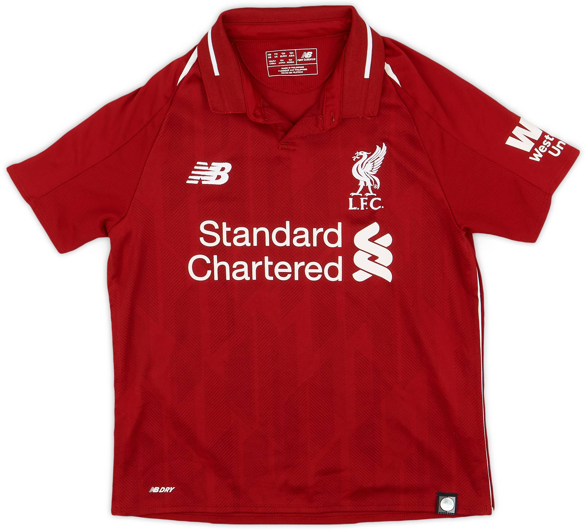 2018-19 Liverpool Home Shirt - 10/10 - (M.Boys)