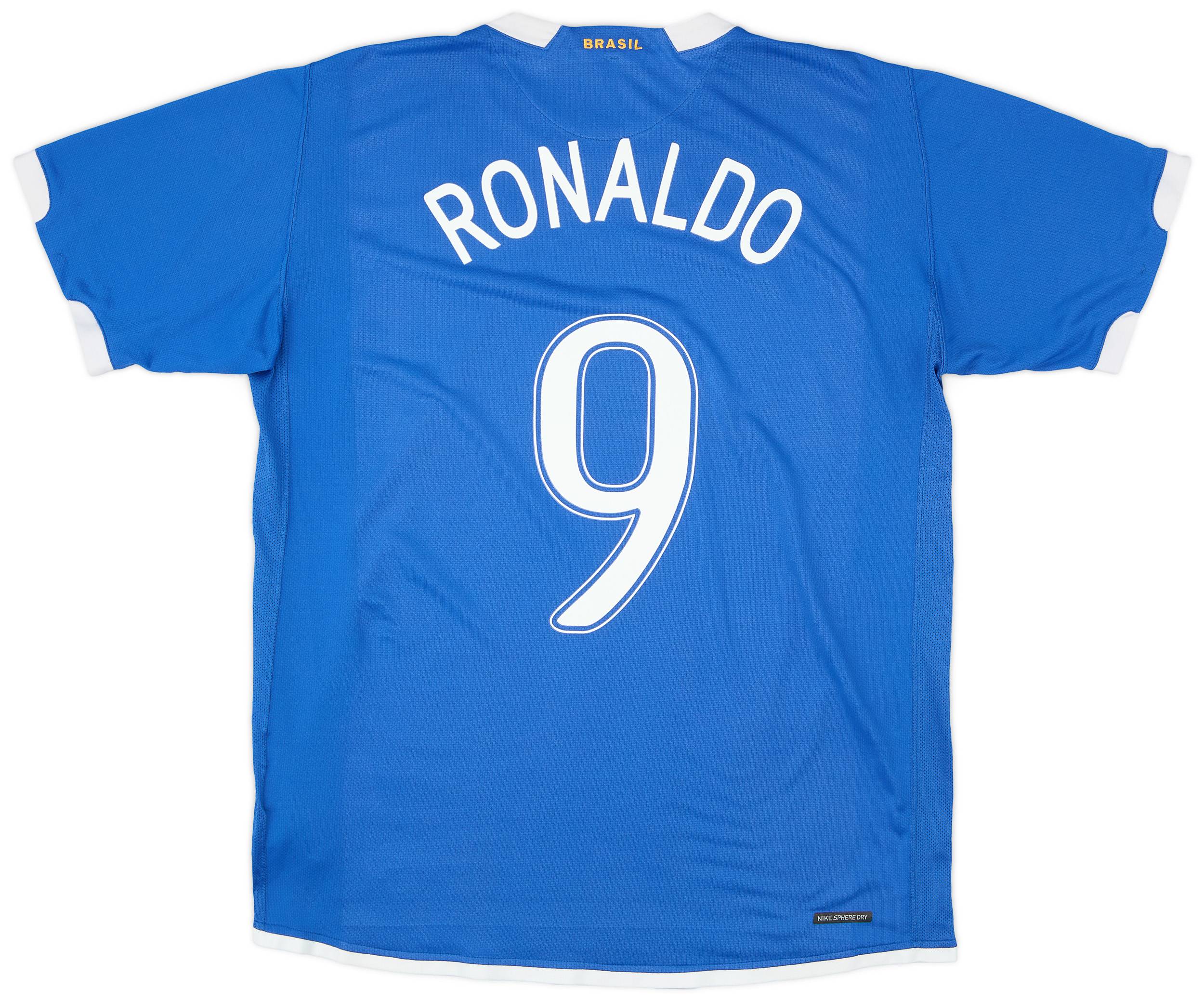 2006-07 Brazil Away Shirt Ronaldo #9 - 7/10 - (L)