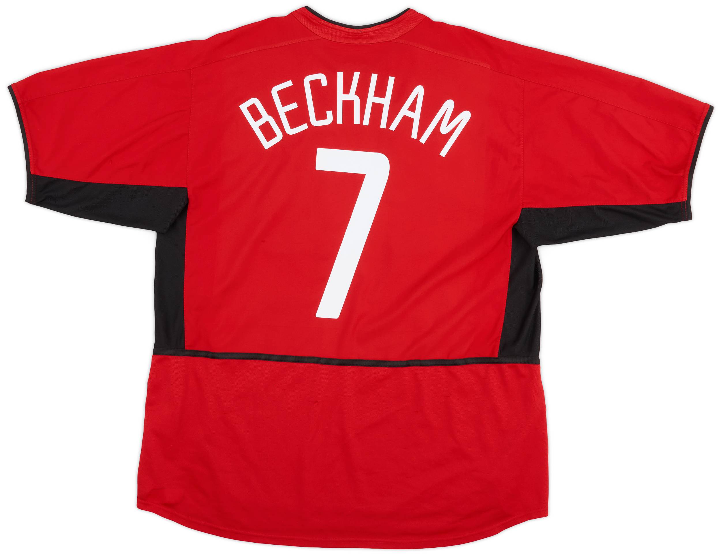 2002-04 Manchester United Home Shirt Beckham #7 - 6/10 - (XL)