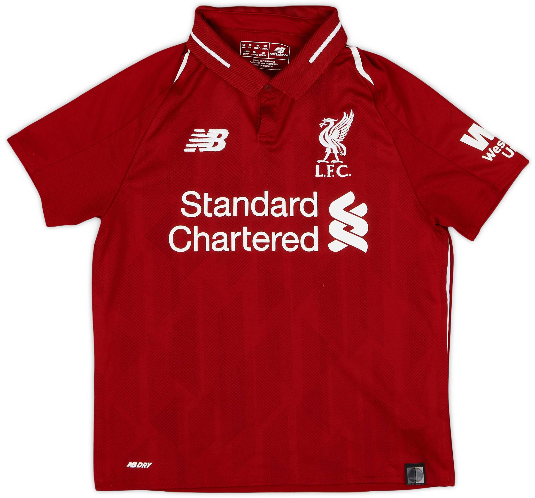 2018-19 Liverpool Home Shirt - 7/10 - (S.Boys)