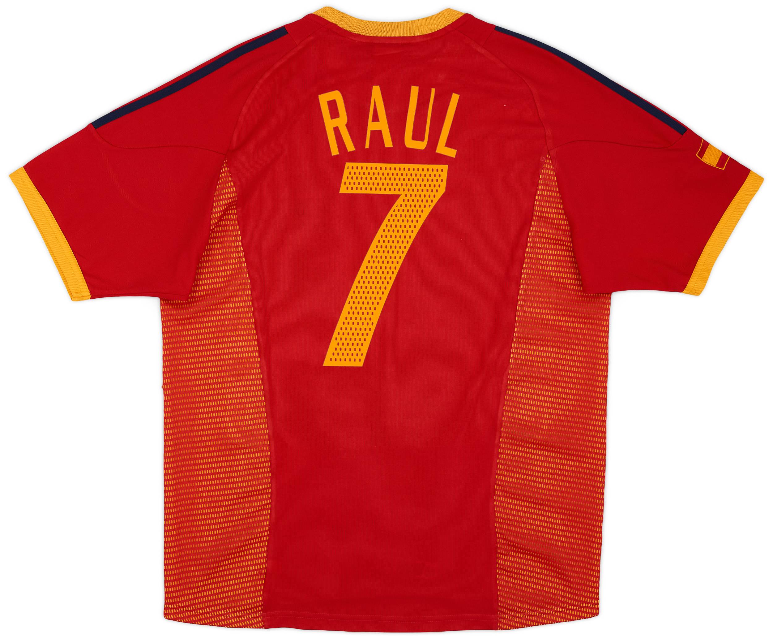 2002-04 Spain Home Shirt Raul #7 - 6/10 - (M)