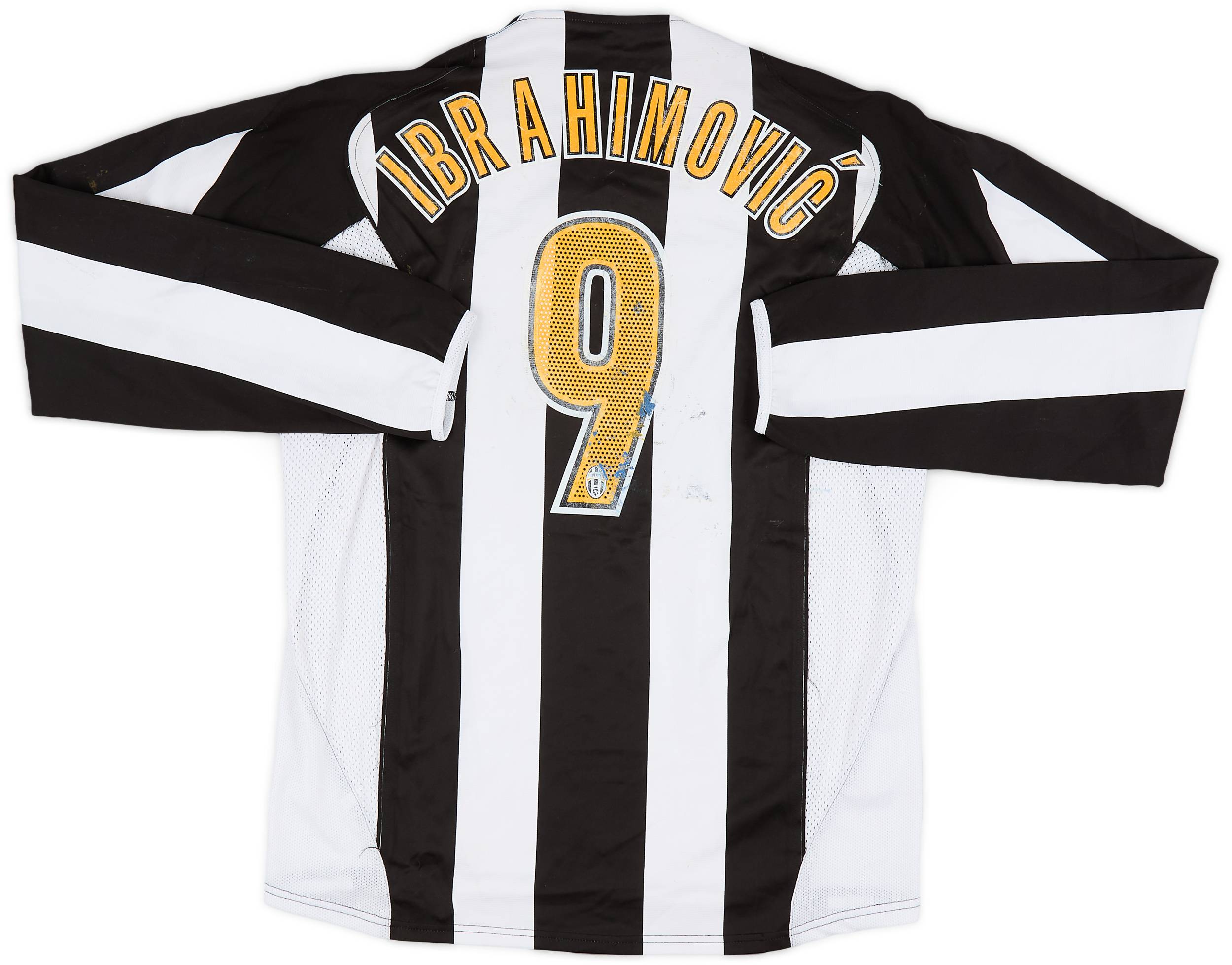 2004-05 Juventus Player Issue Home L/S Shirt Ibrahimovic #9
