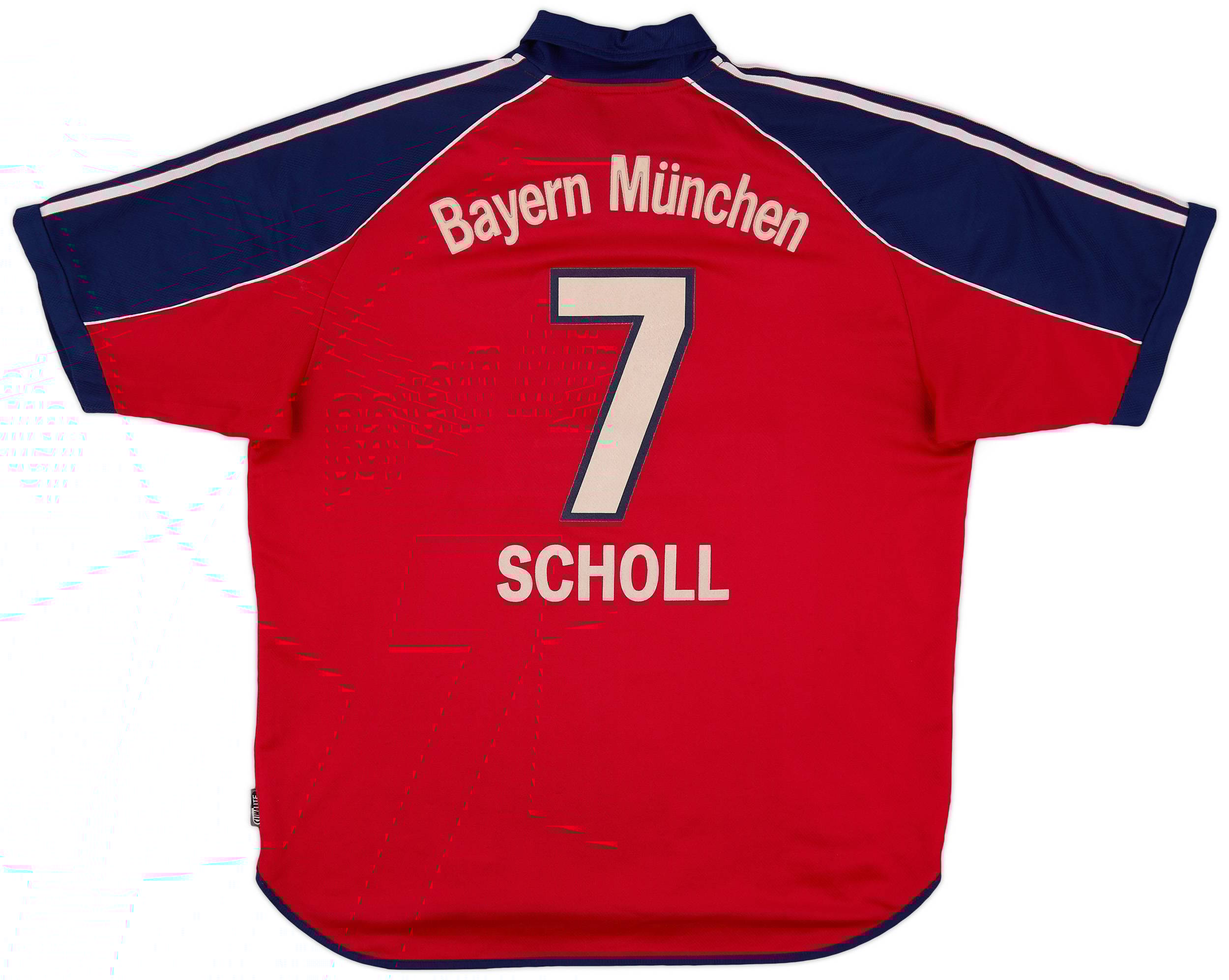 1999-01 Bayern Munich Home Shirt Scholl #7 - 6/10 - (XL)
