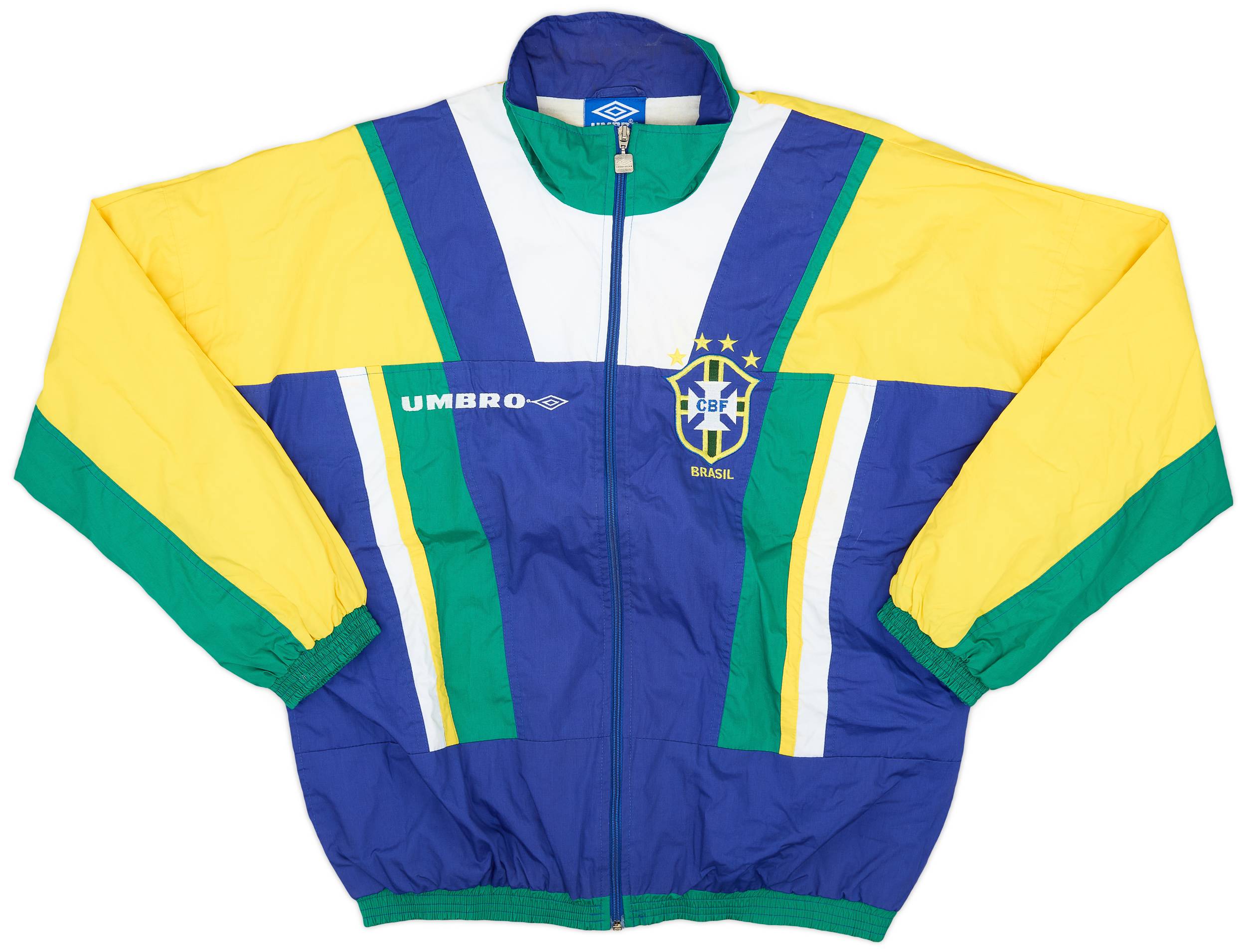 1994-96 Brazil Umbro Track Jacket - 8/10 - (L)