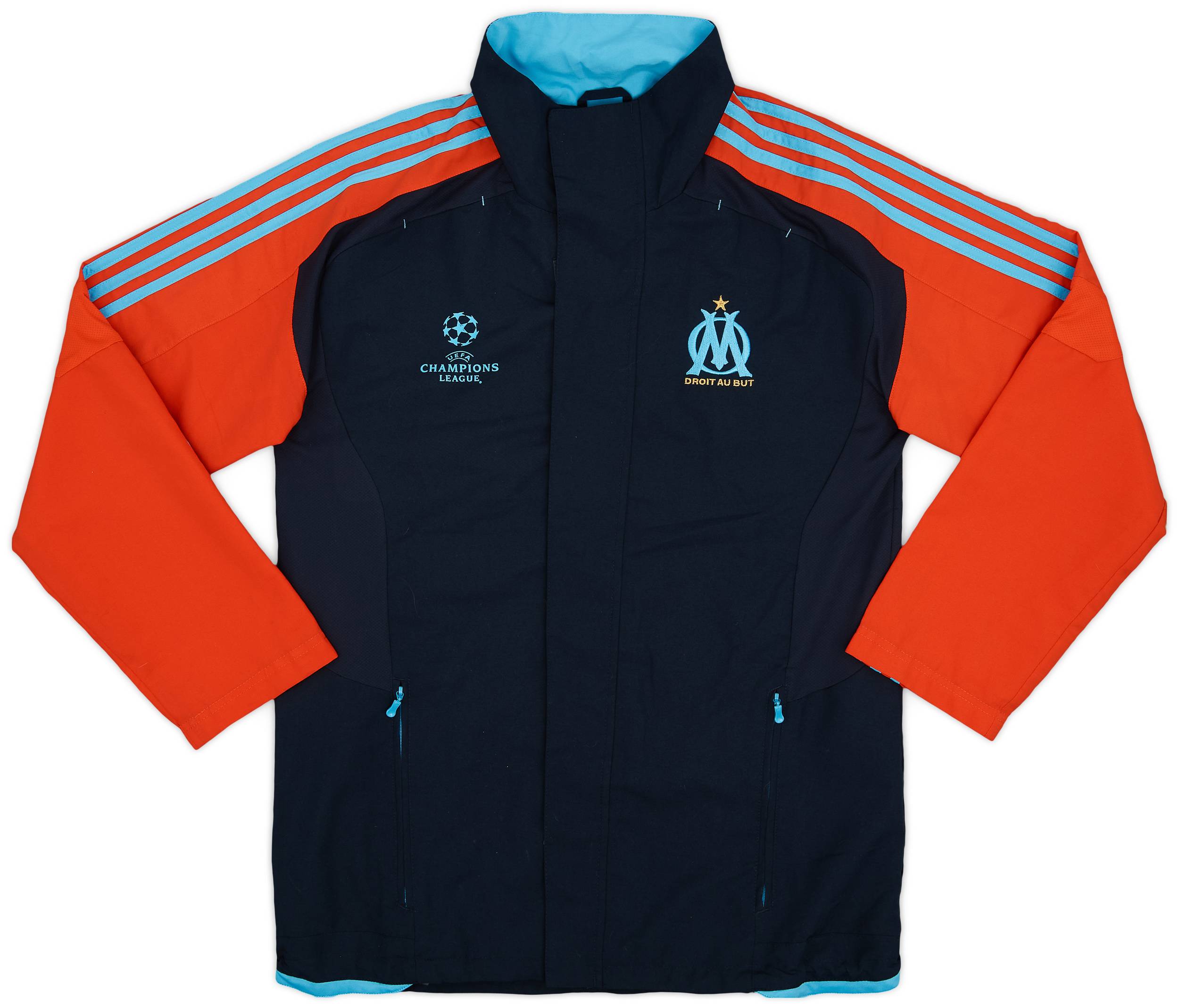 2011-12 Olympique Marseille adidas CL Track Jacket - 9/10 - (M)
