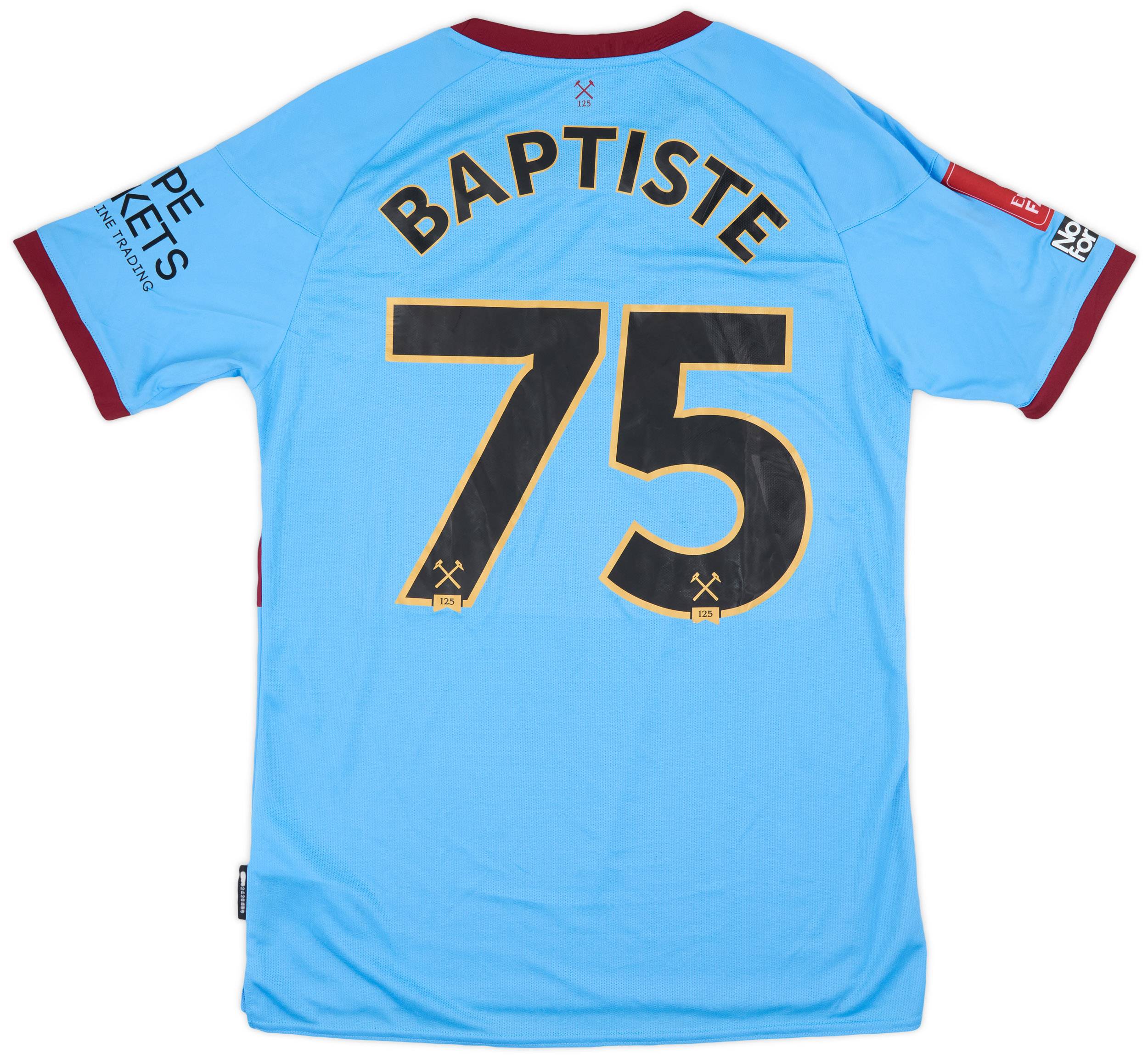 2020-21 West Ham Match Issue FA Cup Away Shirt Baptiste #75