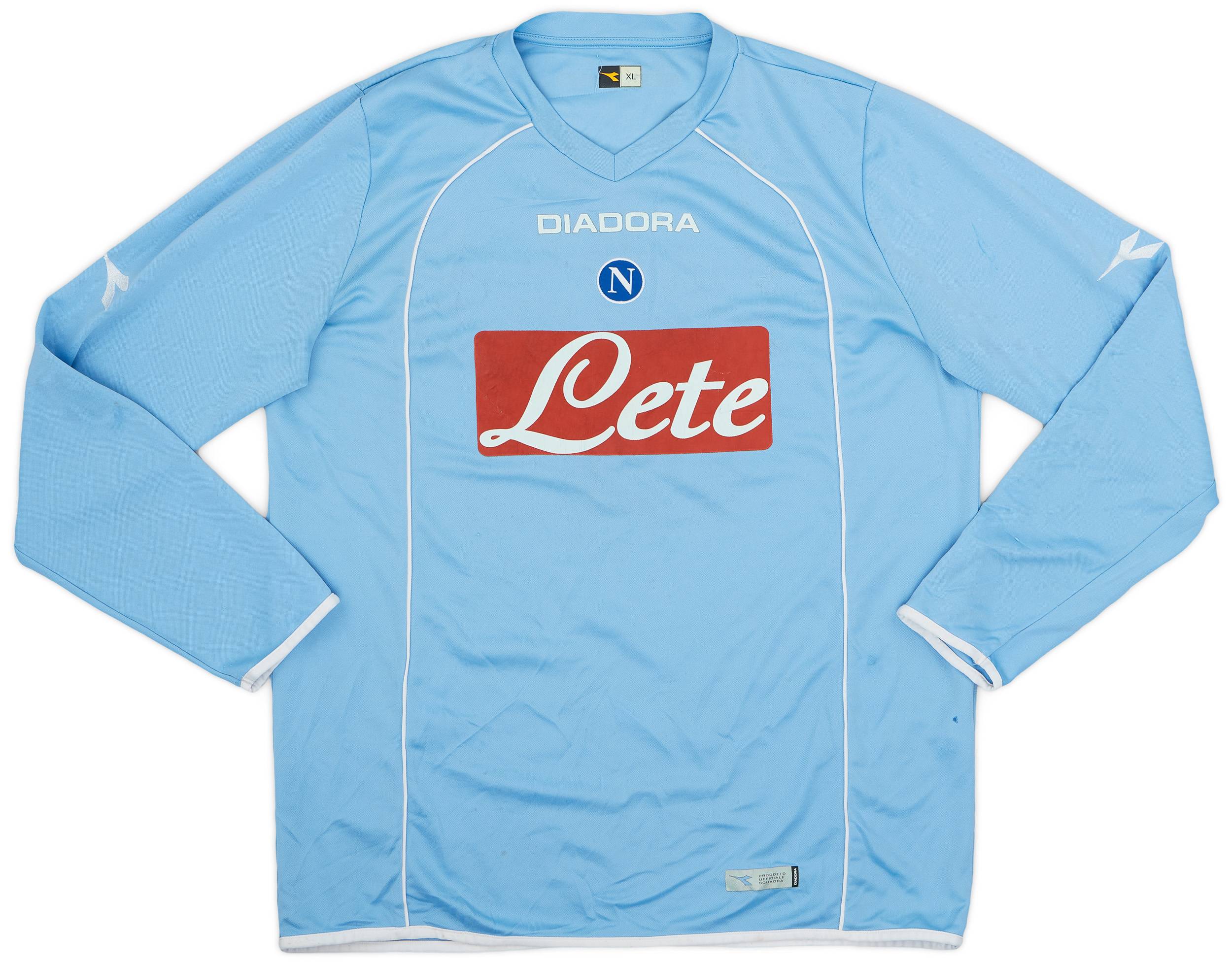 送料無料 いつまで 2006-07 (XL) - 6/10 - #17 Shirt L/S Home Signed Napoli ウェア