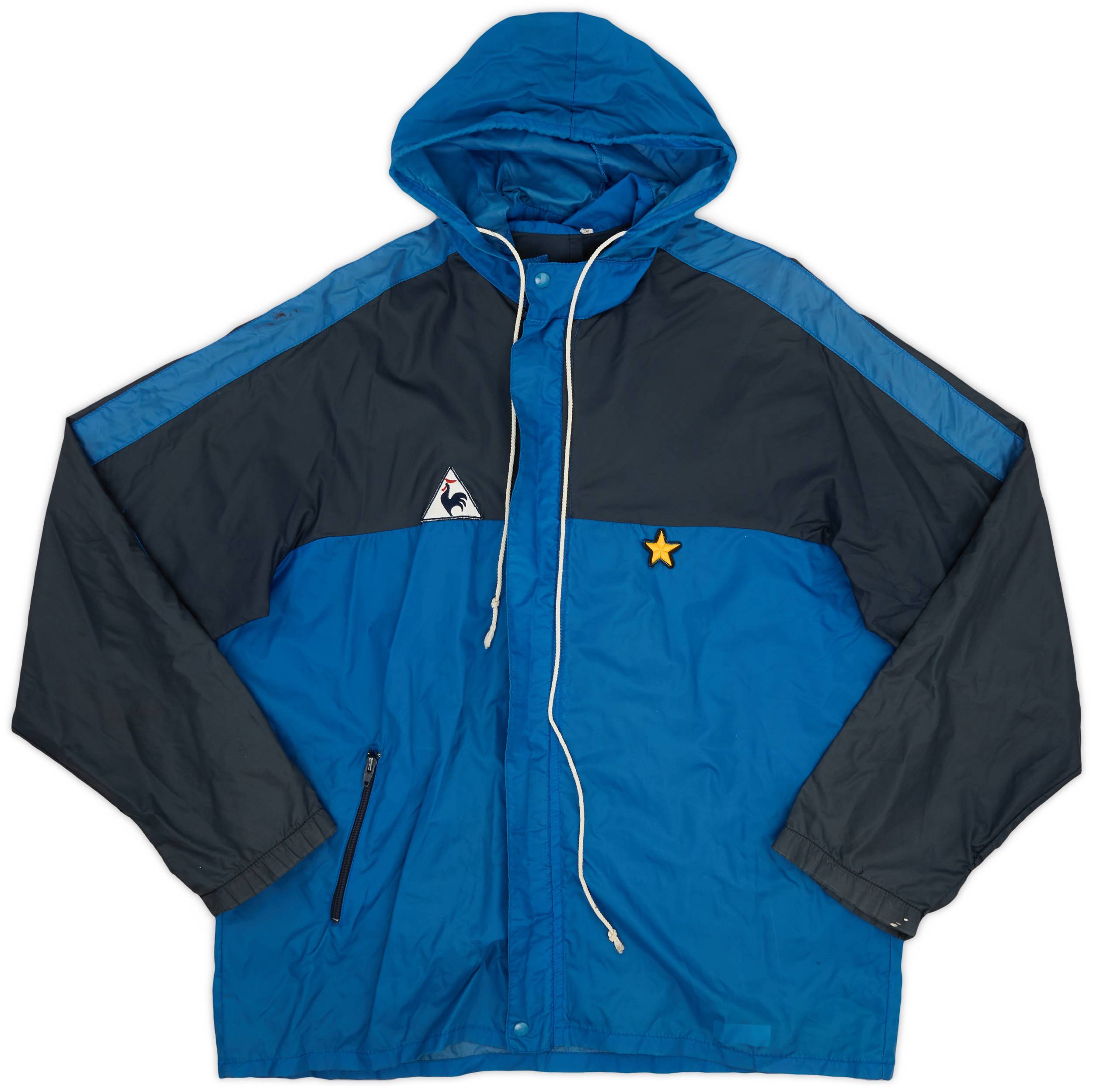 1986 88 Inter MIlan Le Coq Sportif Hooded Rain Jacket 7 10 XL