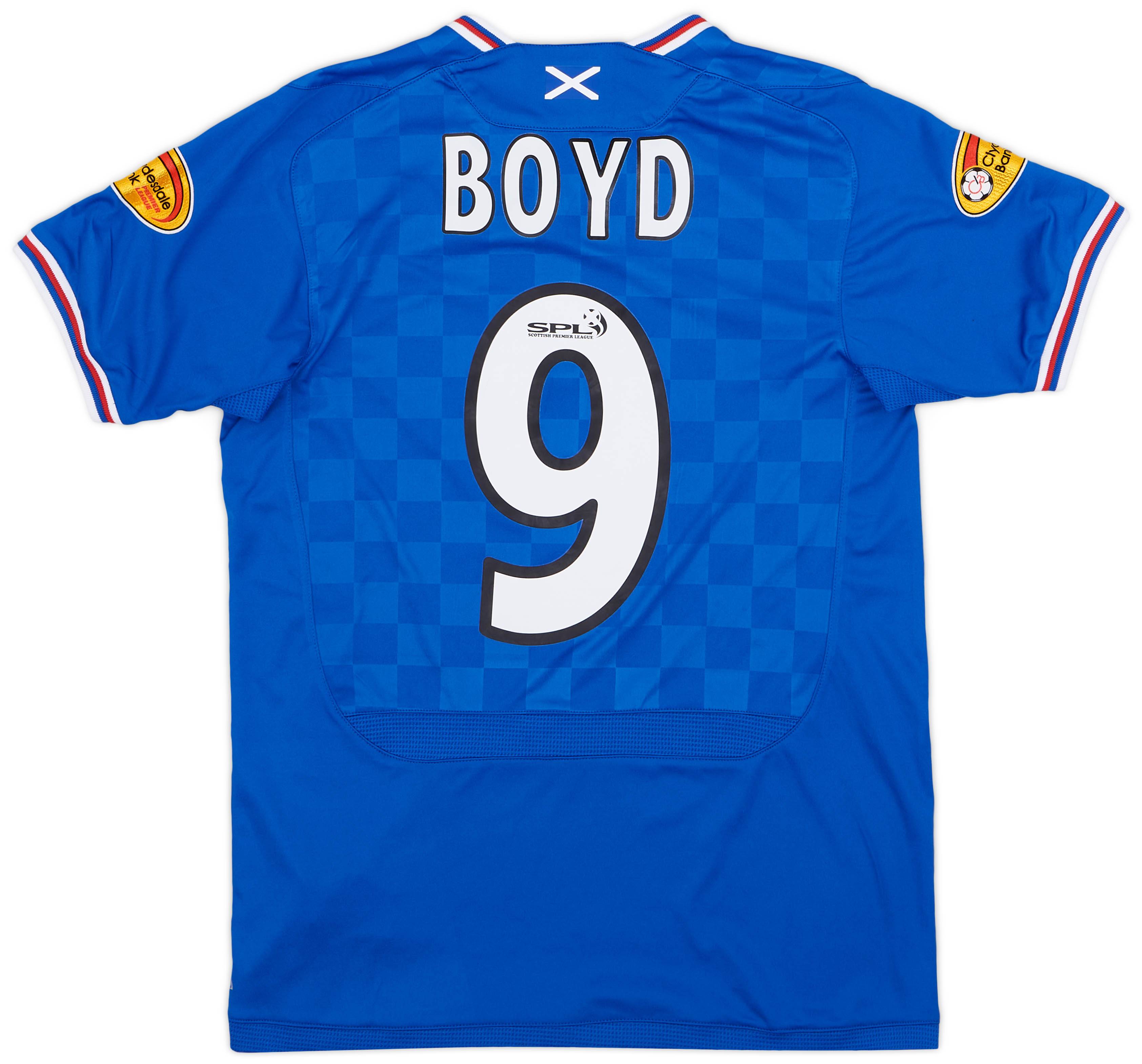2009-10 Rangers Home Shirt Boyd #9 - 8/10 - (XL.Boys)