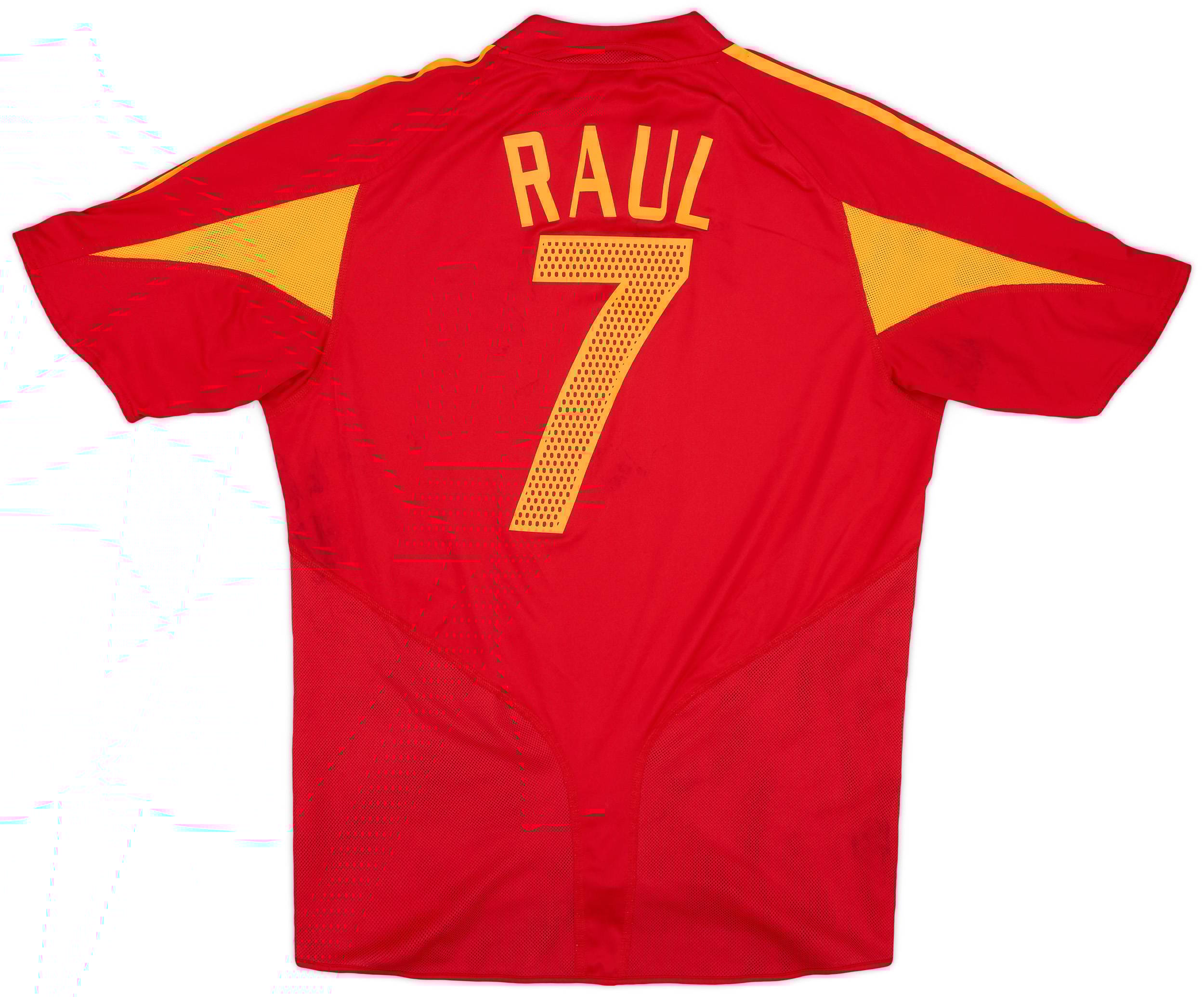 2004-06 Spain Home Shirt Raul #7 - 5/10 - (M)