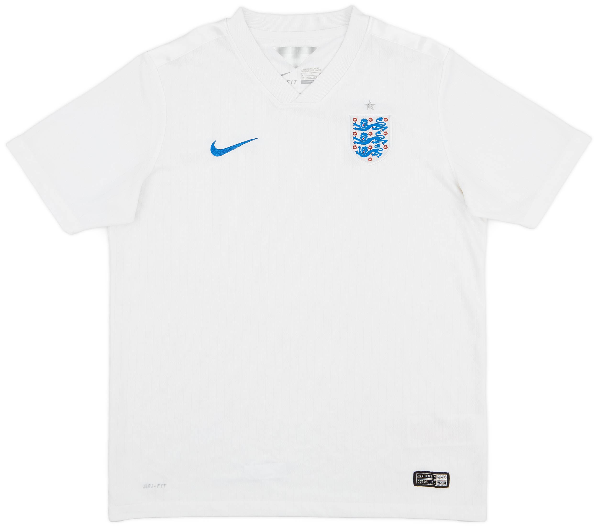 2014-15 England Home Shirt - 8/10 - (XL.Boys)