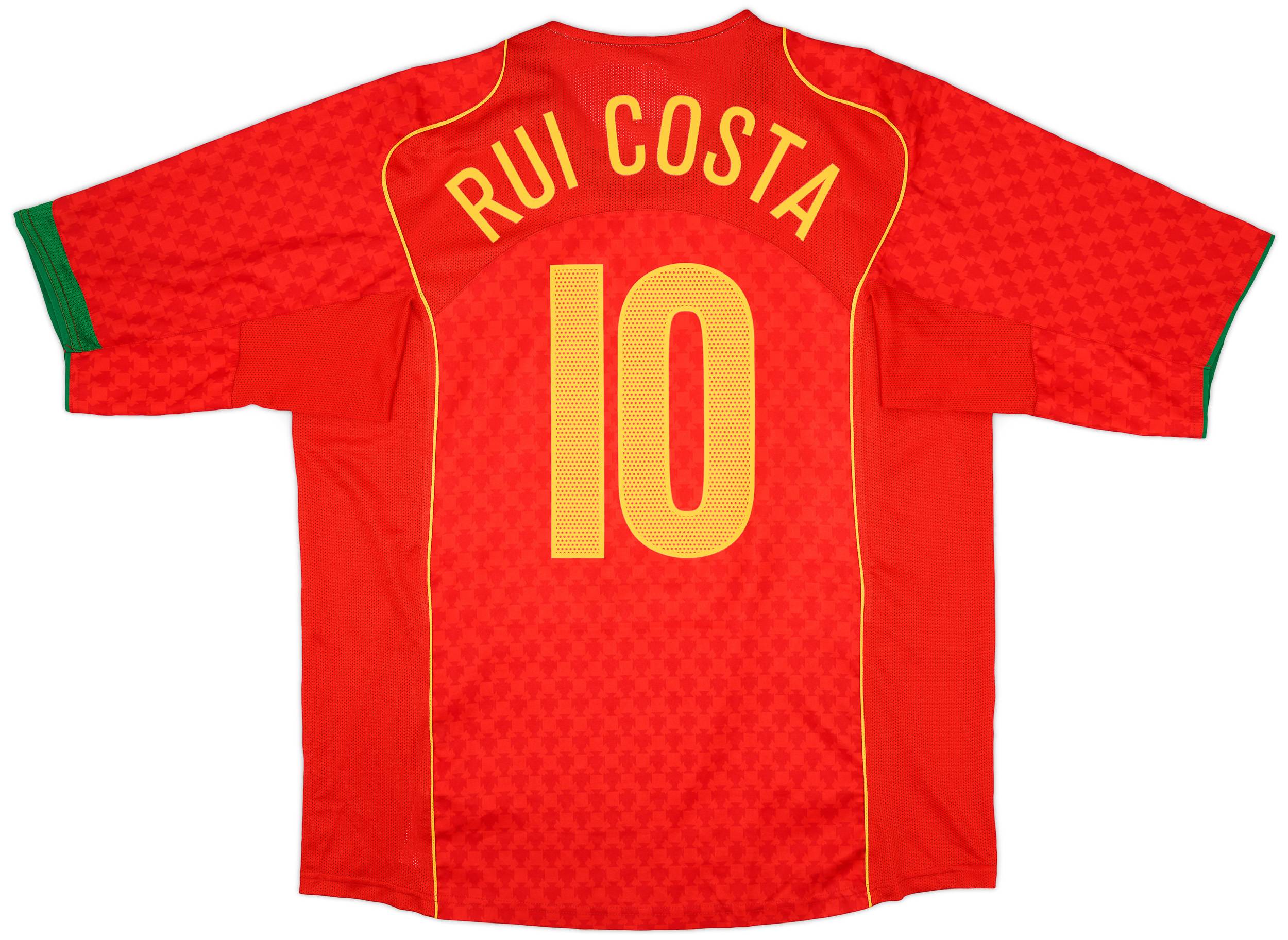 2004-06 Portugal Home Shirt Rui Costa #10 - 9/10 - (XL)