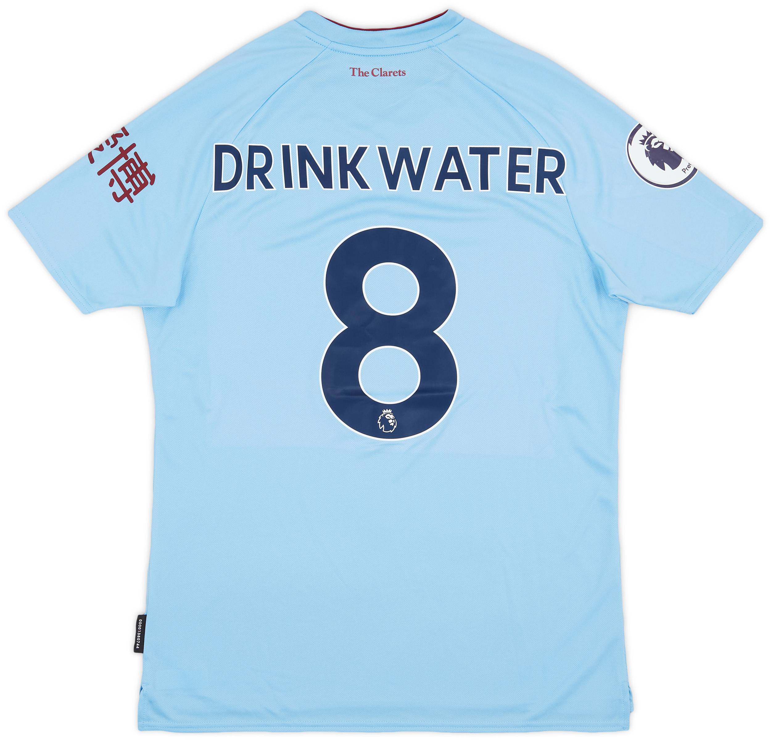 2019-20 Burnley Match Issue Away Shirt Drinkwater #8