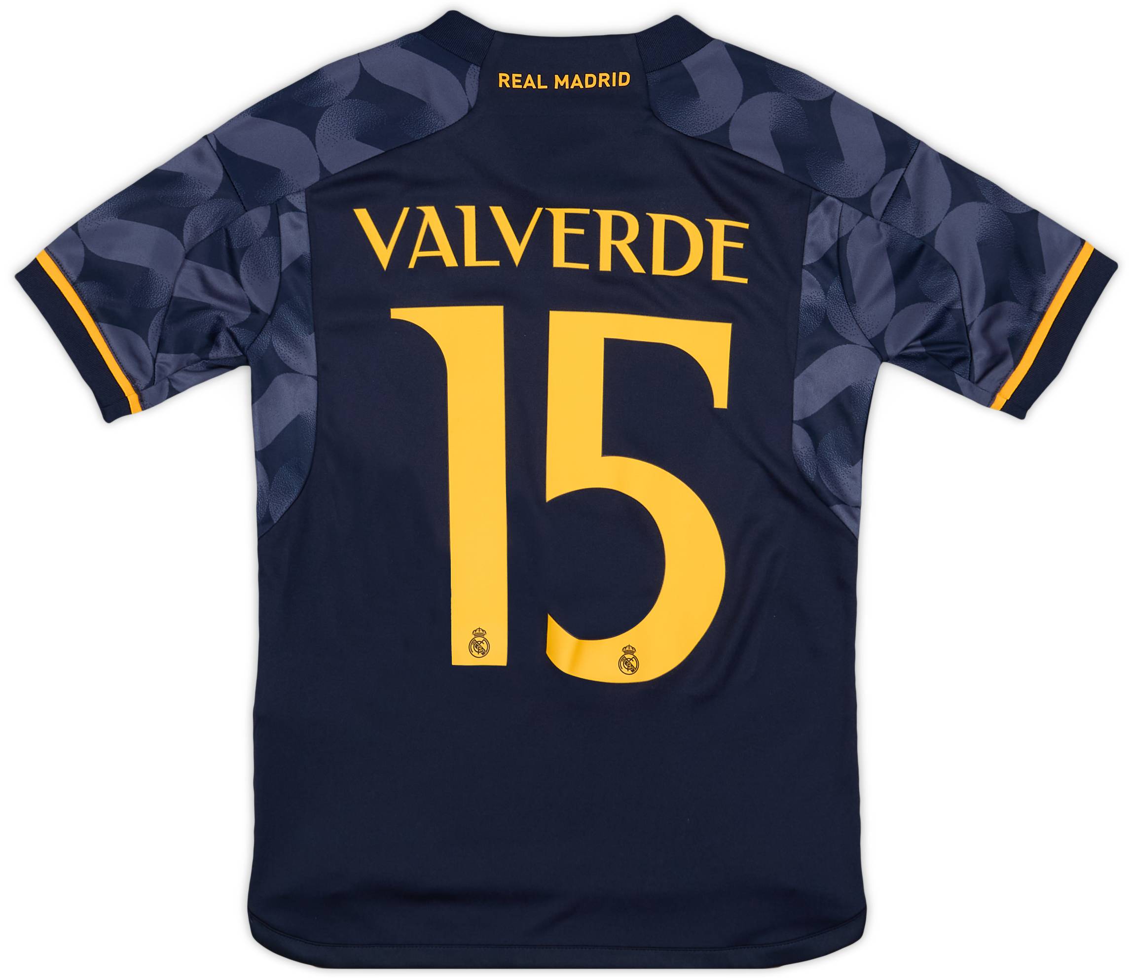 レアル・マドリード VALVERDE 15番 シャツ 2023-24 Real Madrid Away Shirt Valverde #15 (XS.Kids)
