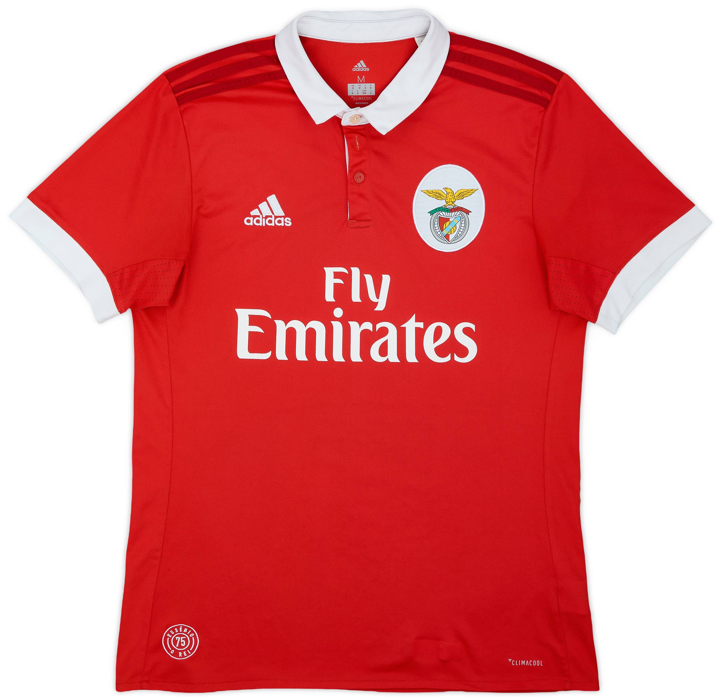 2017-18 Benfica Home Shirt - 9/10 - (M)