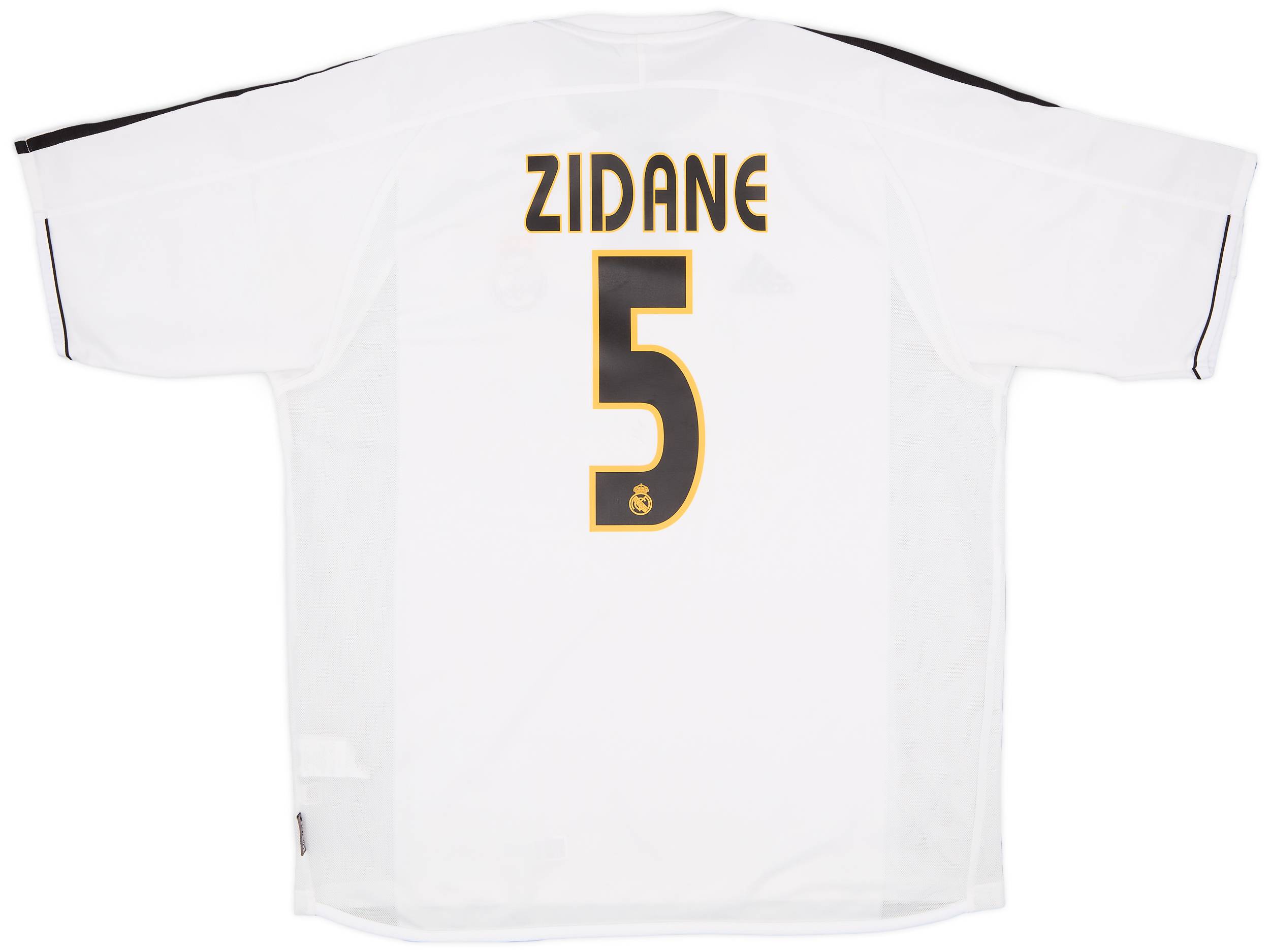 2003-04 Real Madrid Home Shirt Zidane #5 - 9/10 - (L)