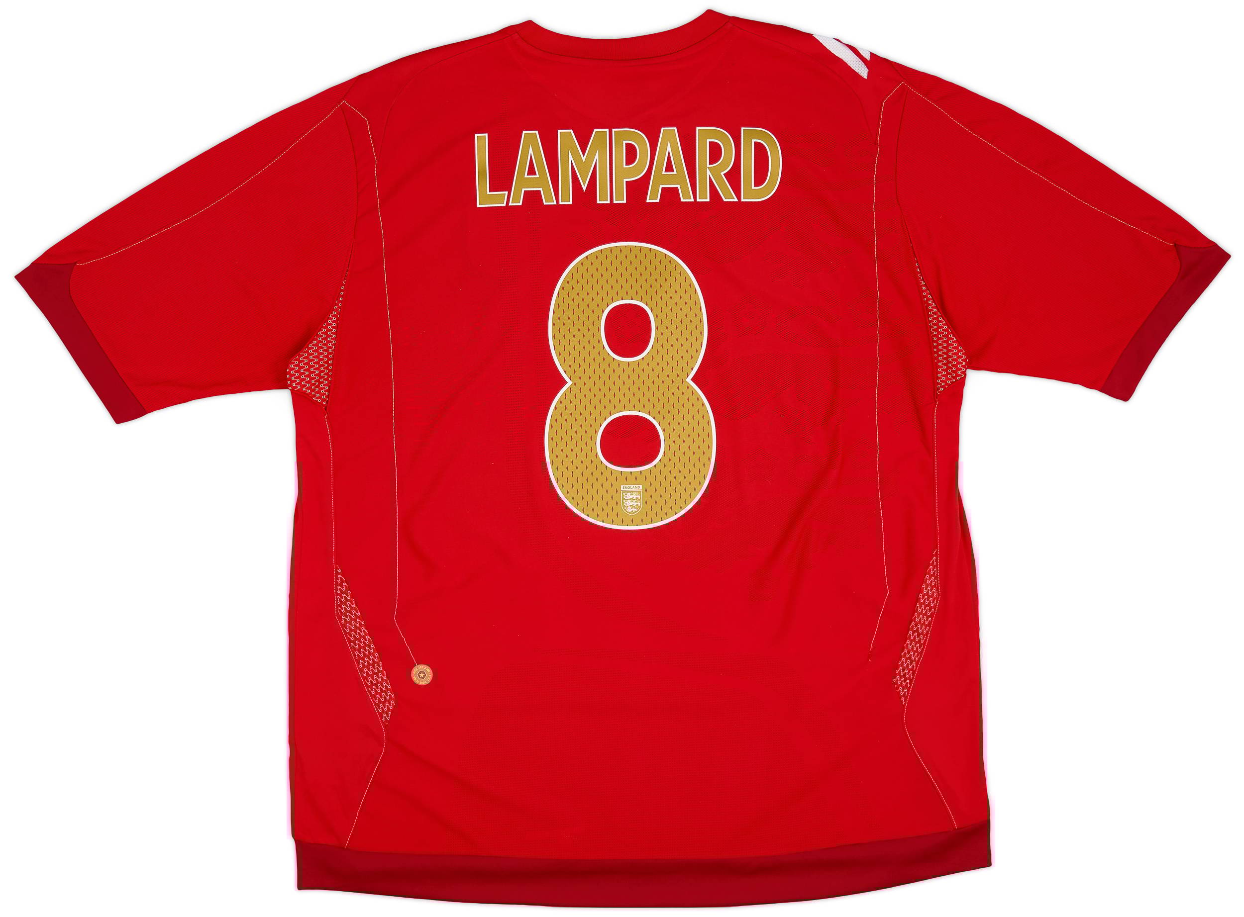 2006-08 England Away Shirt Lampard #8 - 6/10 - (XXL)