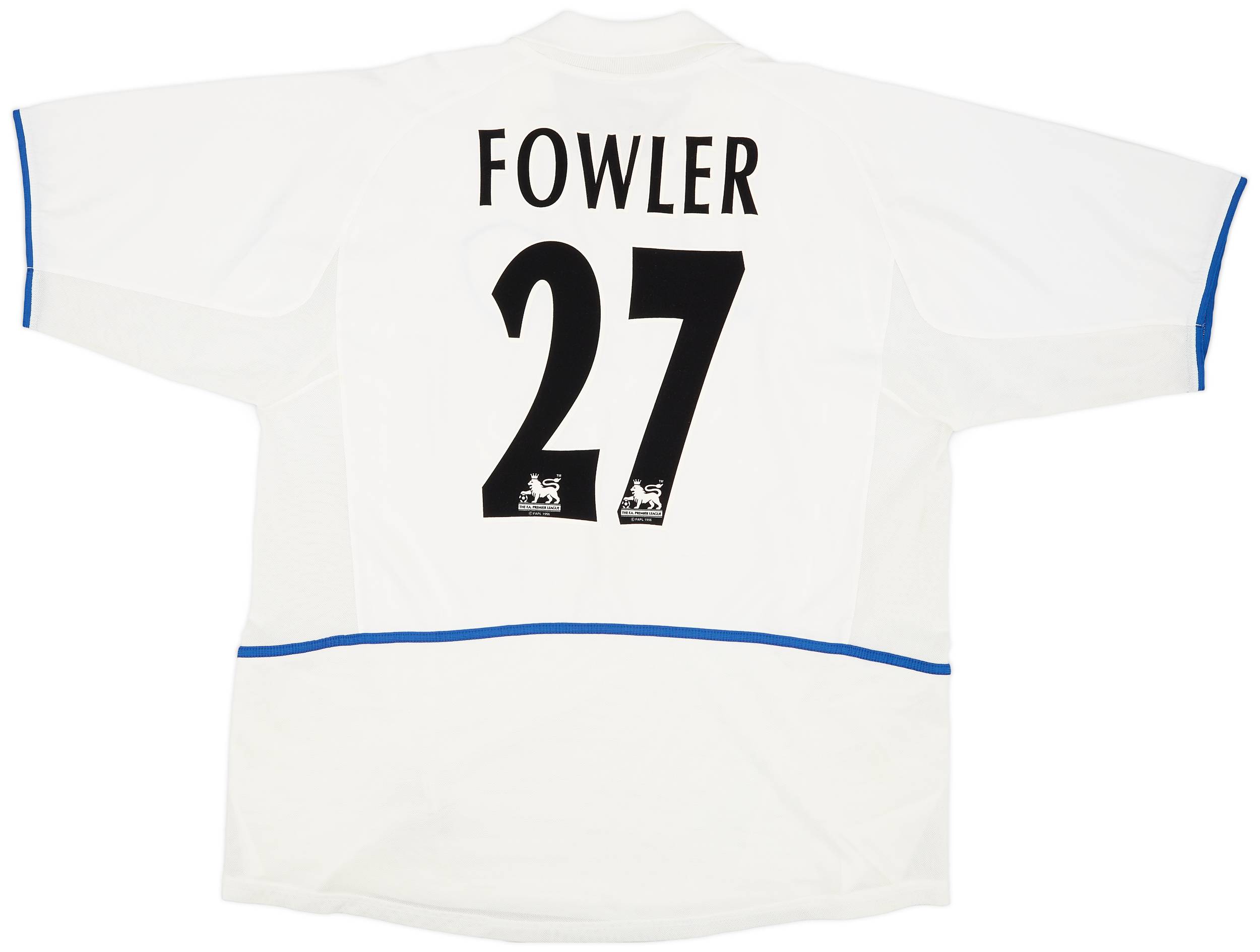 2002-03 Leeds United Home Shirt Fowler #27 - 8/10 - (XL)