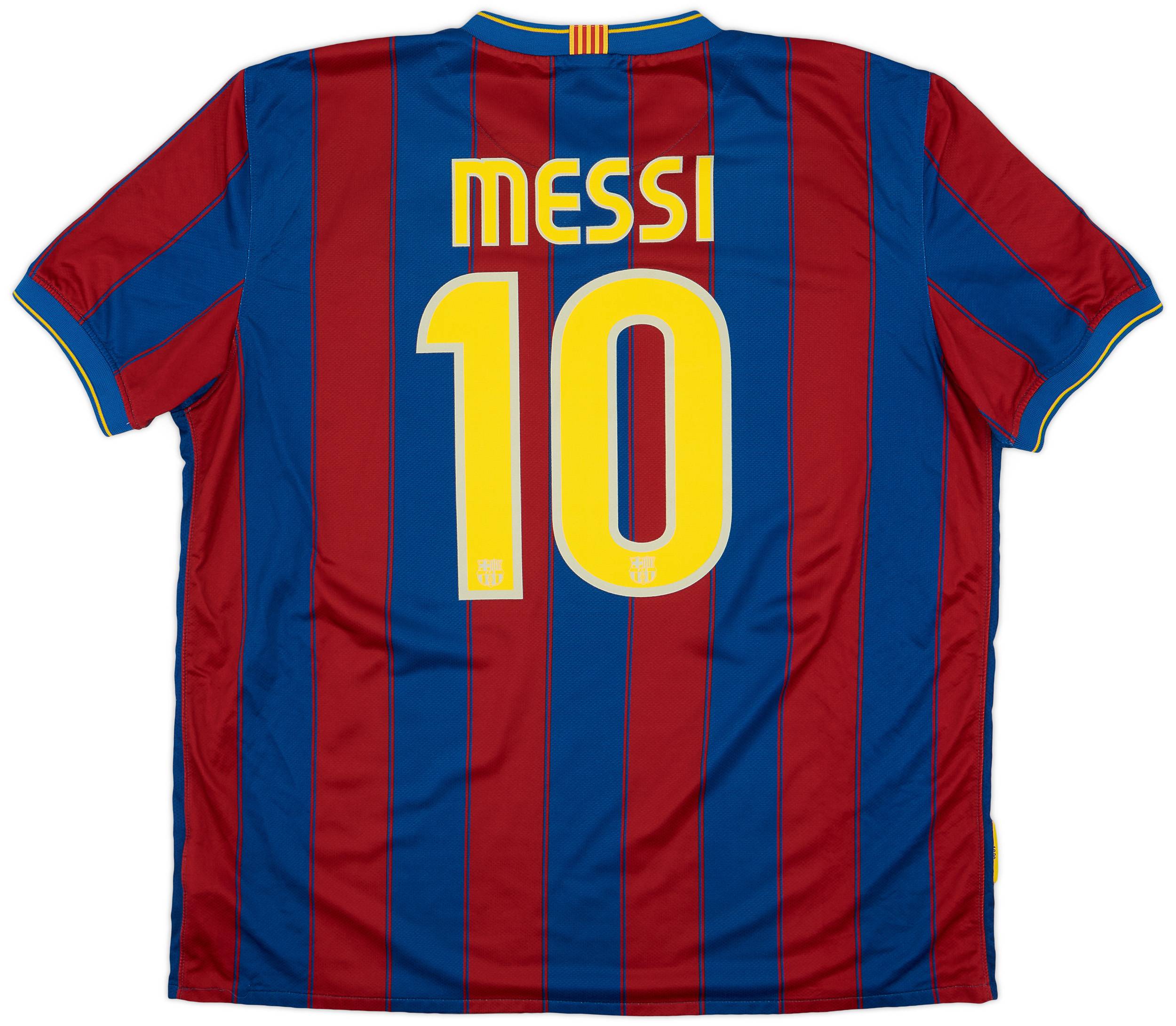 2009-10 Barcelona Home Shirt Messi #10 - 6/10 - (XXL)