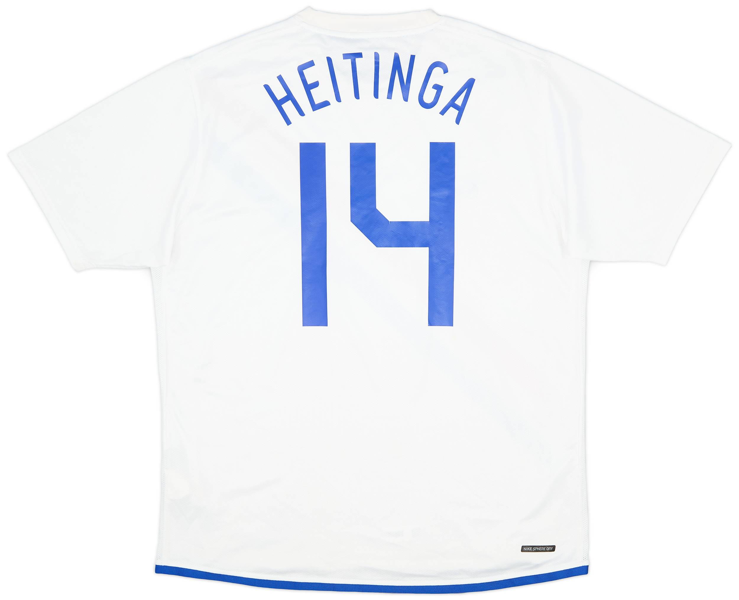 2006-08 Netherlands Away Shirt Heitinga #14 - 9/10 - (L)
