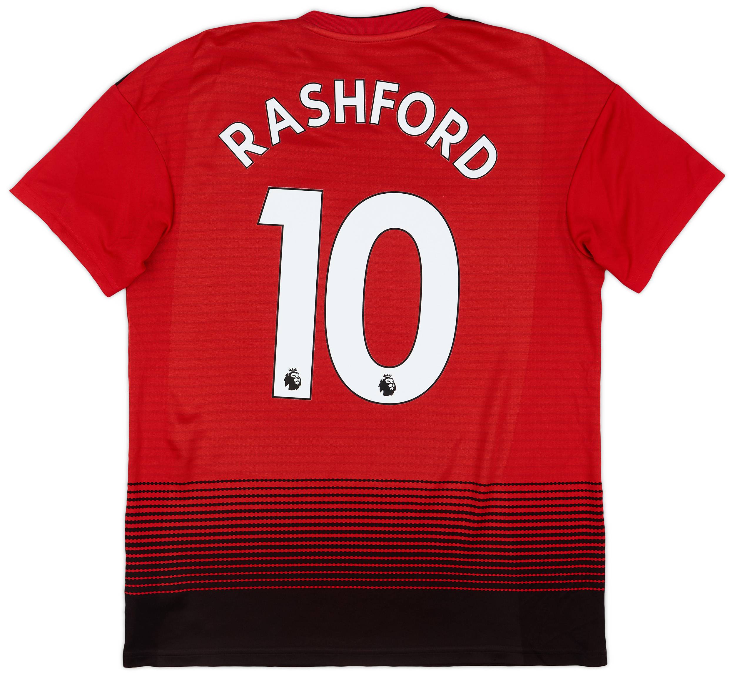 2018-19 Manchester United Home Shirt Rashford #10 - 9/10 - (M)