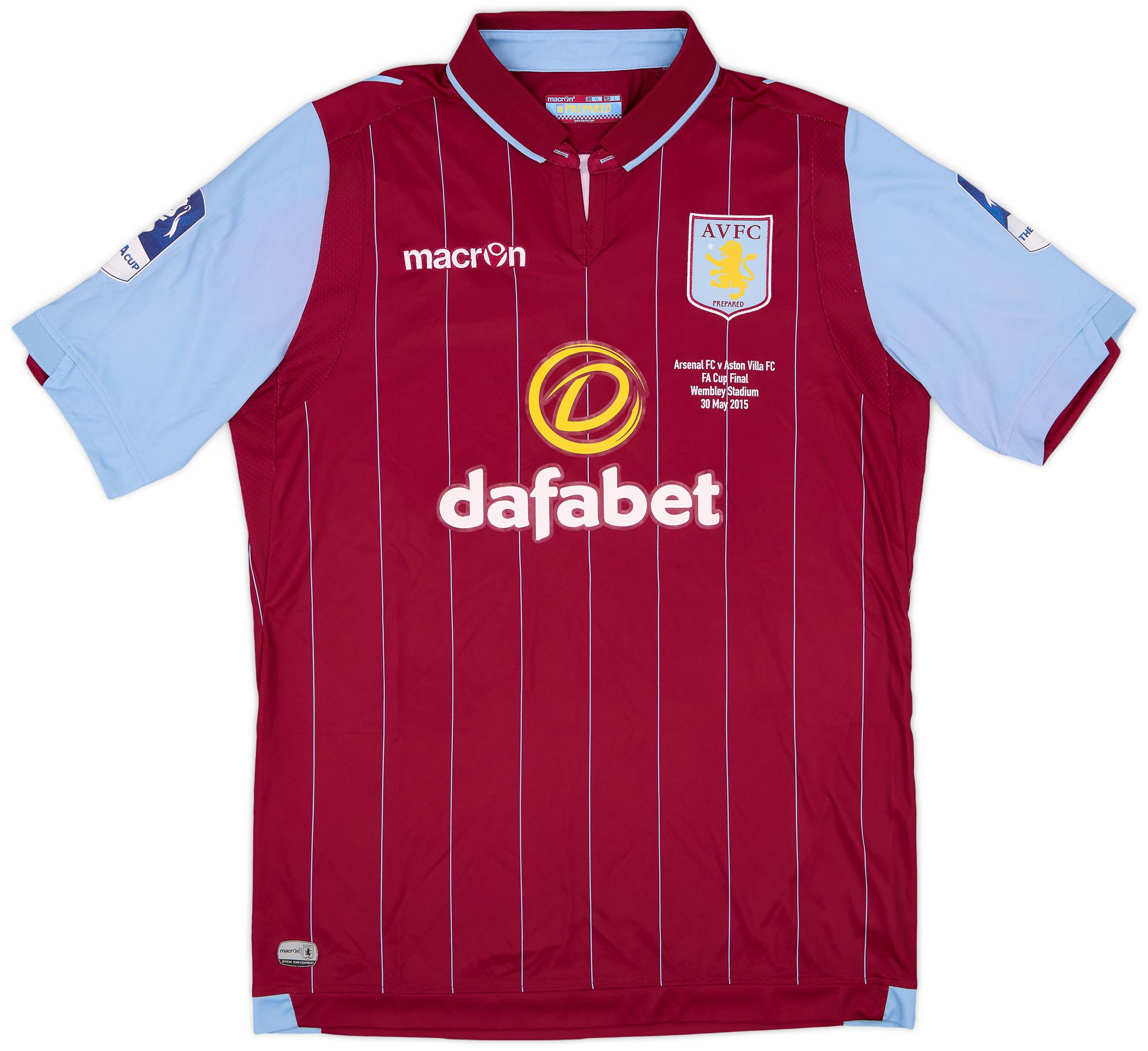 2014-15 Aston Villa 'FA Cup Final' Home Shirt - 8/10 - (L)