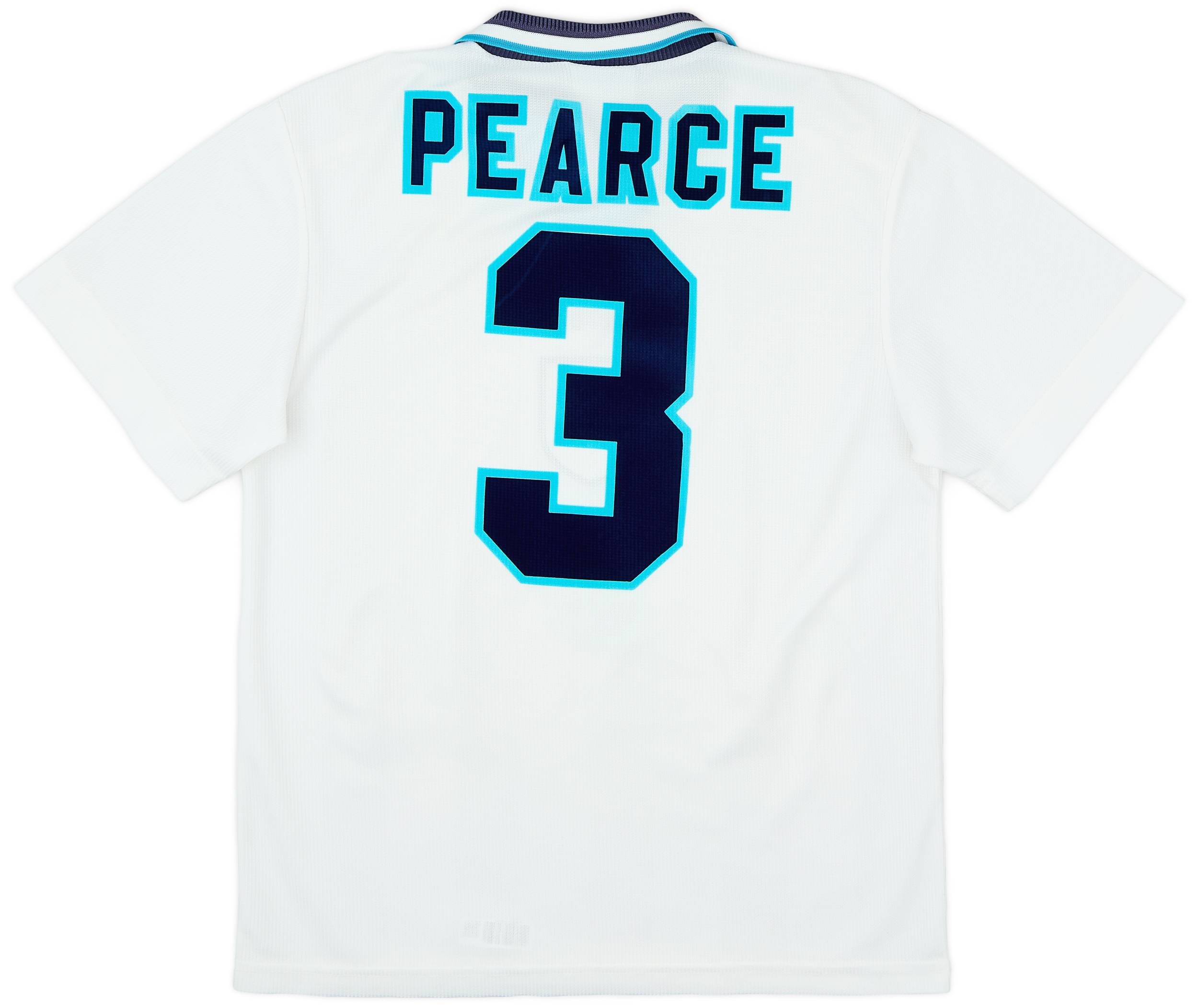 1995-97 England Home Shirt Pearce #3 - 9/10 - (M)