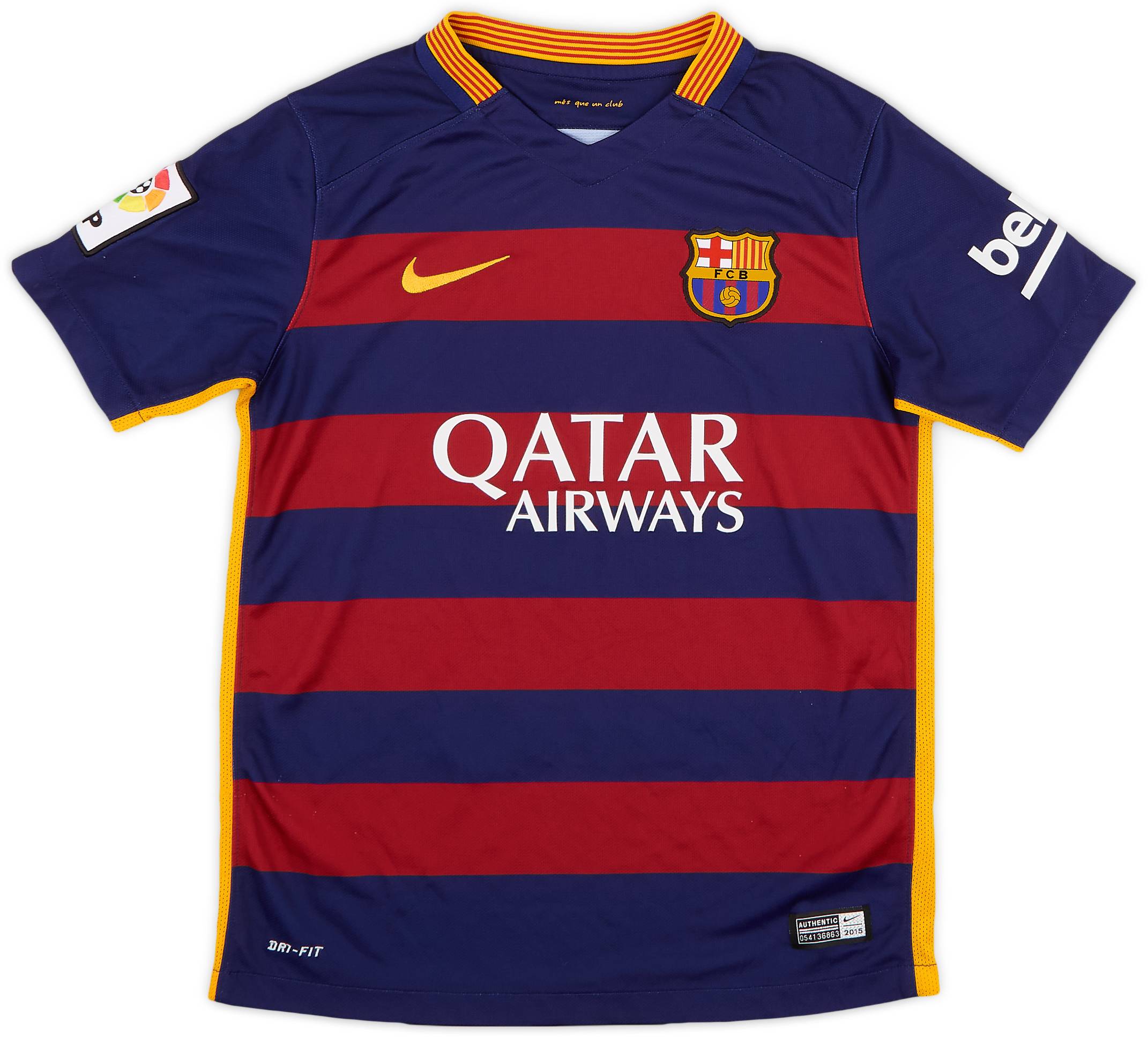 2015-16 Barcelona Home Shirt - 8/10 - (M.Boys)