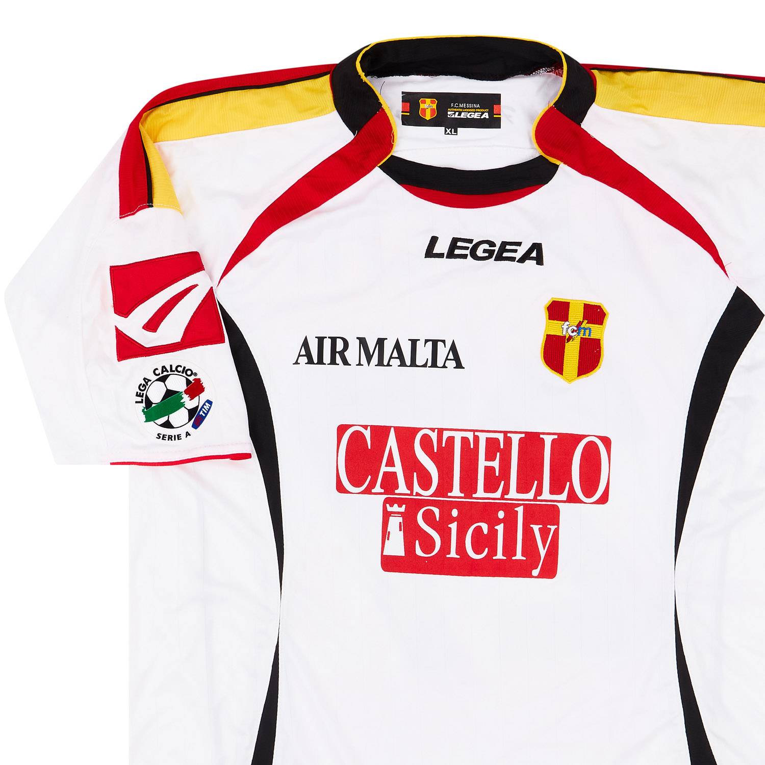 2006-07 Messina Match Issue Home Shirt Zanchi #27