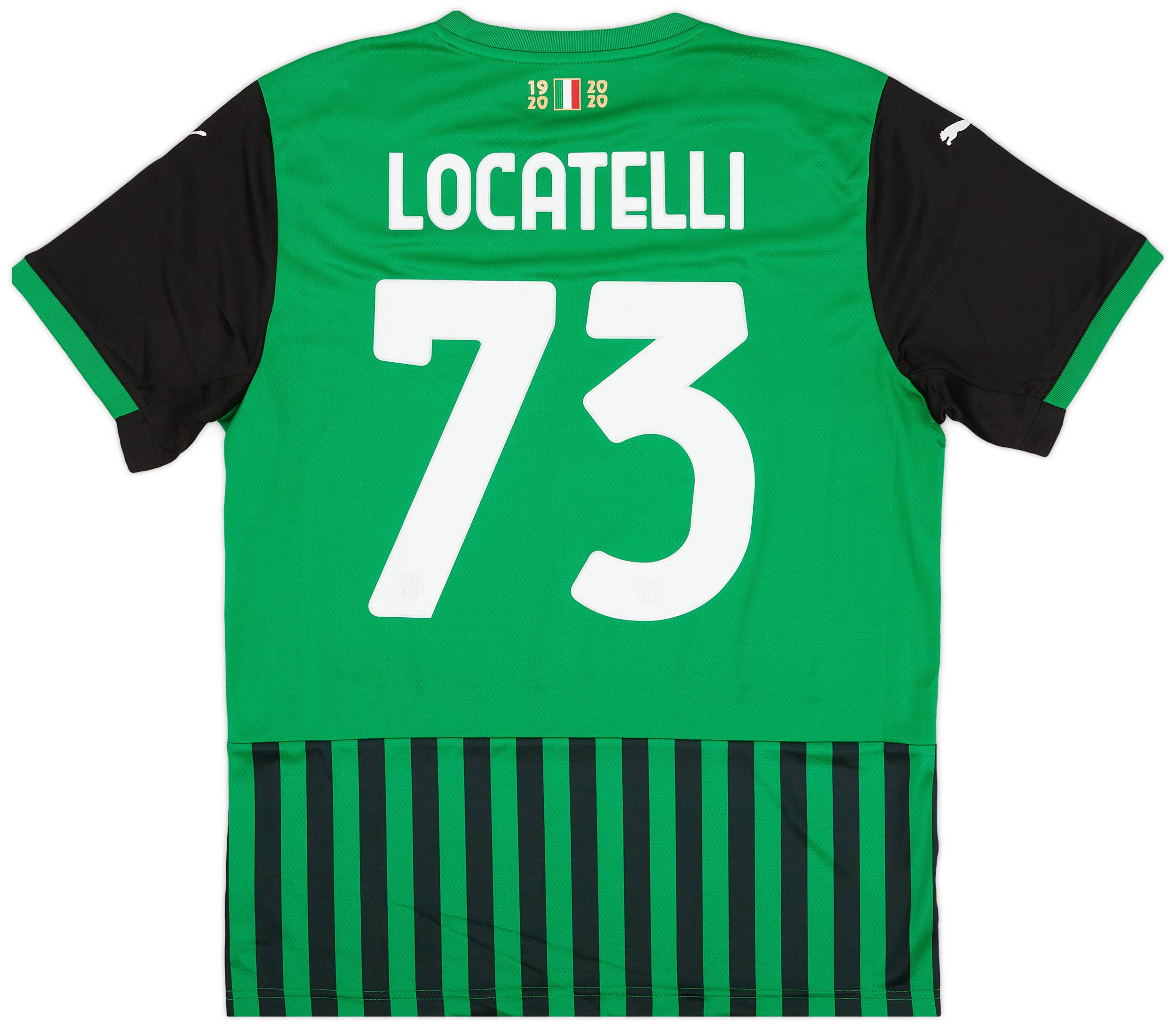2020-21 Sassuolo Home Shirt Locatelli #73 (L)