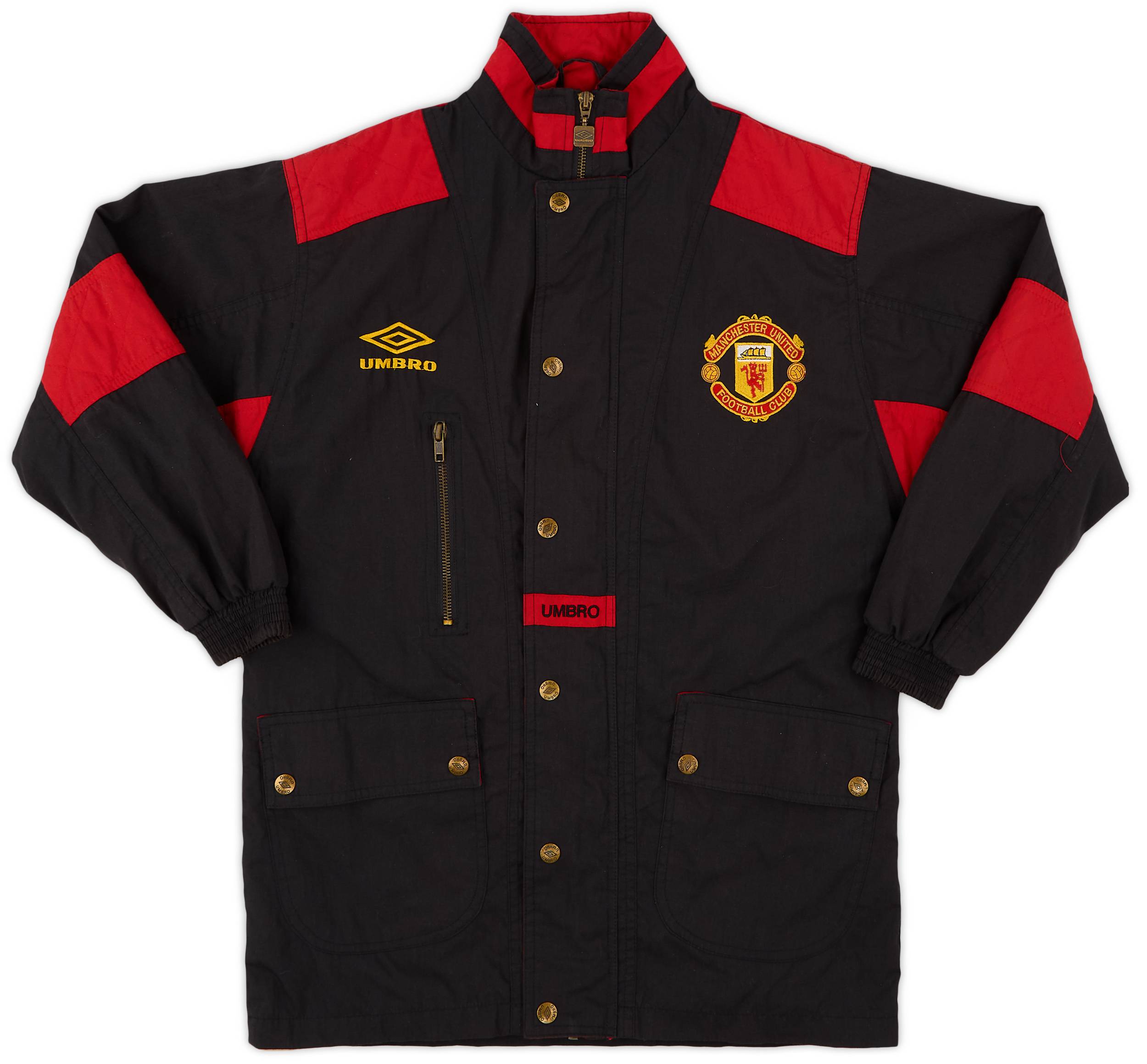 1994-95 Manchester United Umbro Bench Coat - 8/10 - (XL.Boys)