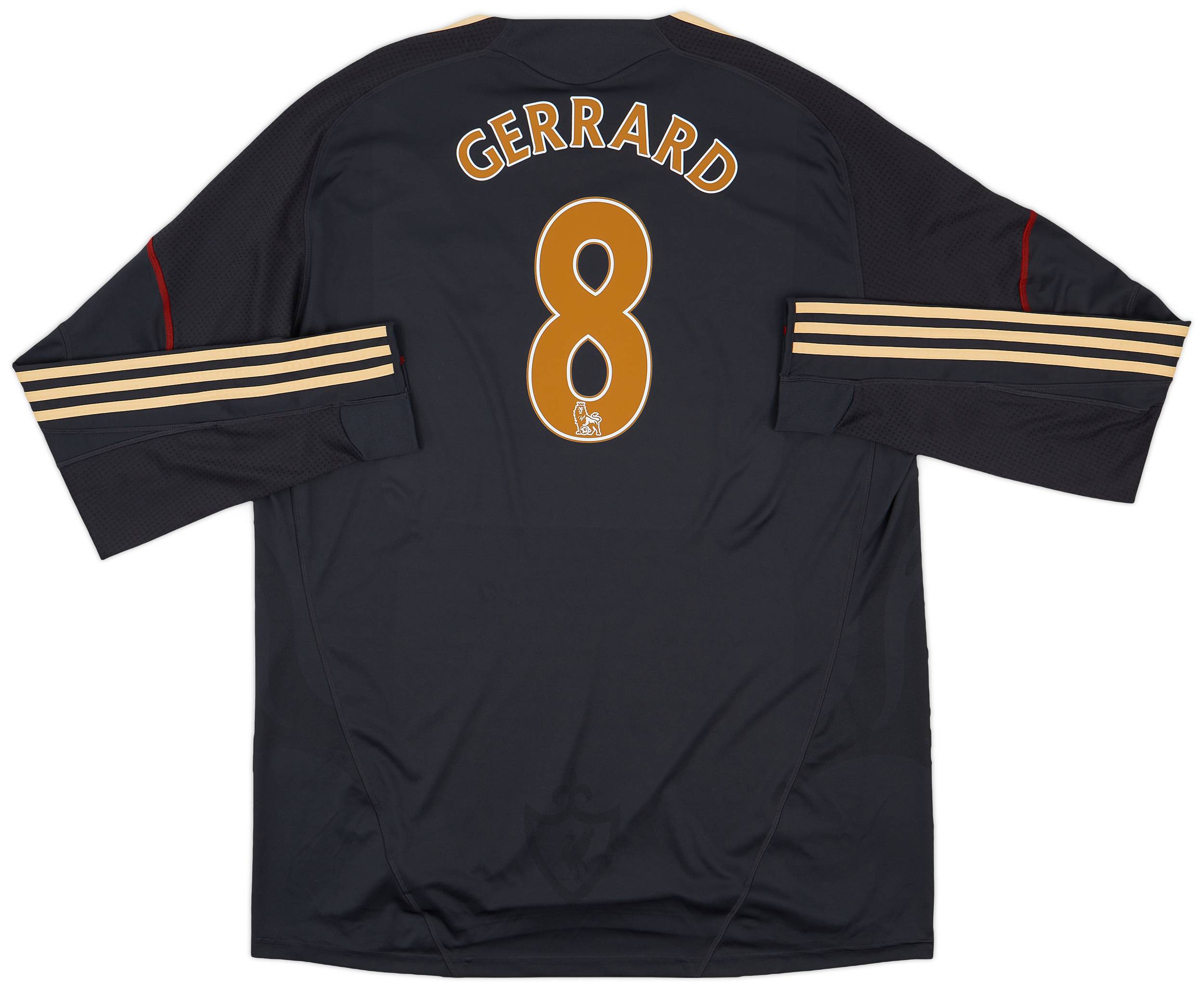 2009 10 Liverpool Away L S Shirt Gerrard 8 9 10 3XL