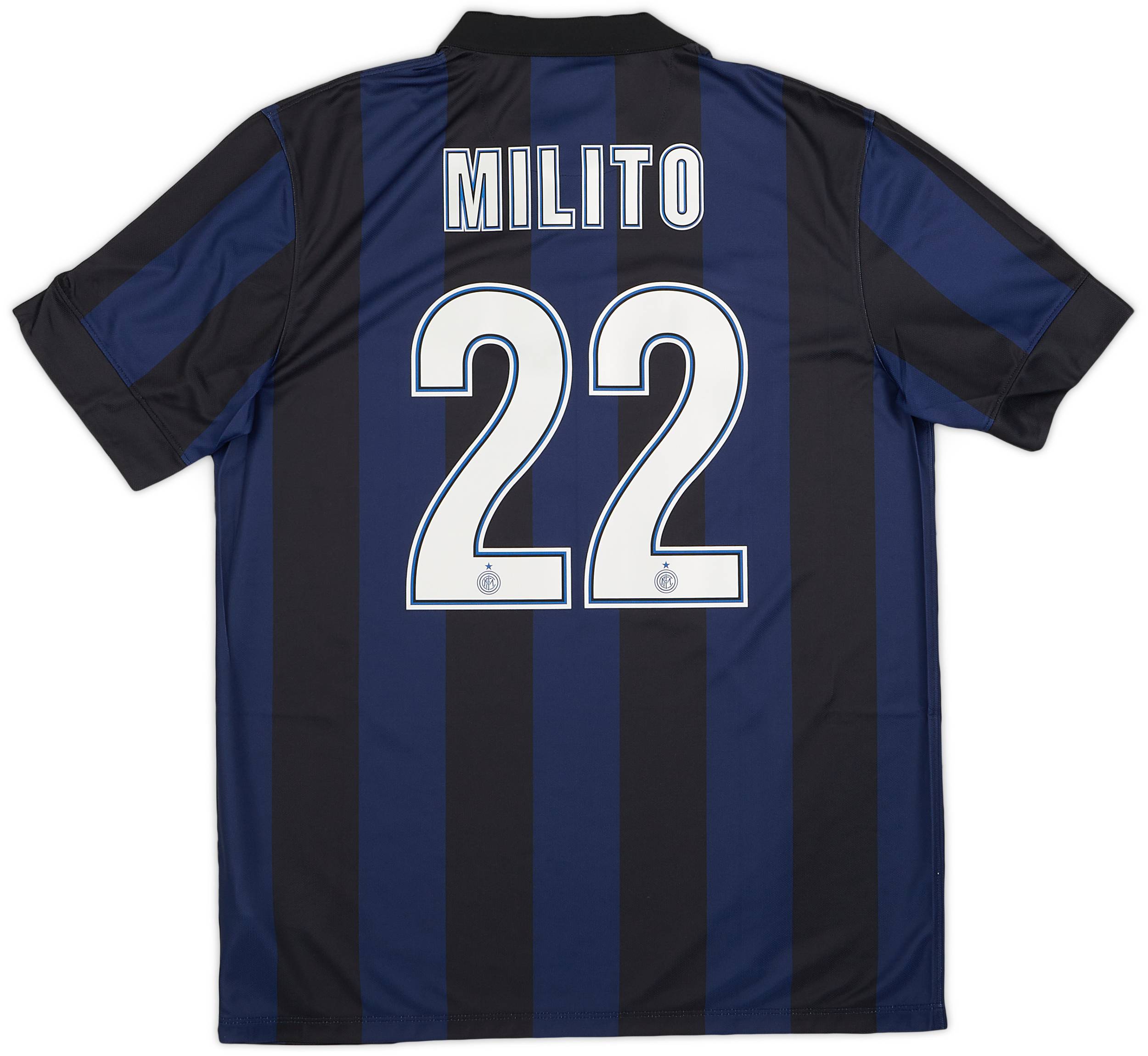 2013-14 Inter Milan Home Shirt Milito #22 (L)