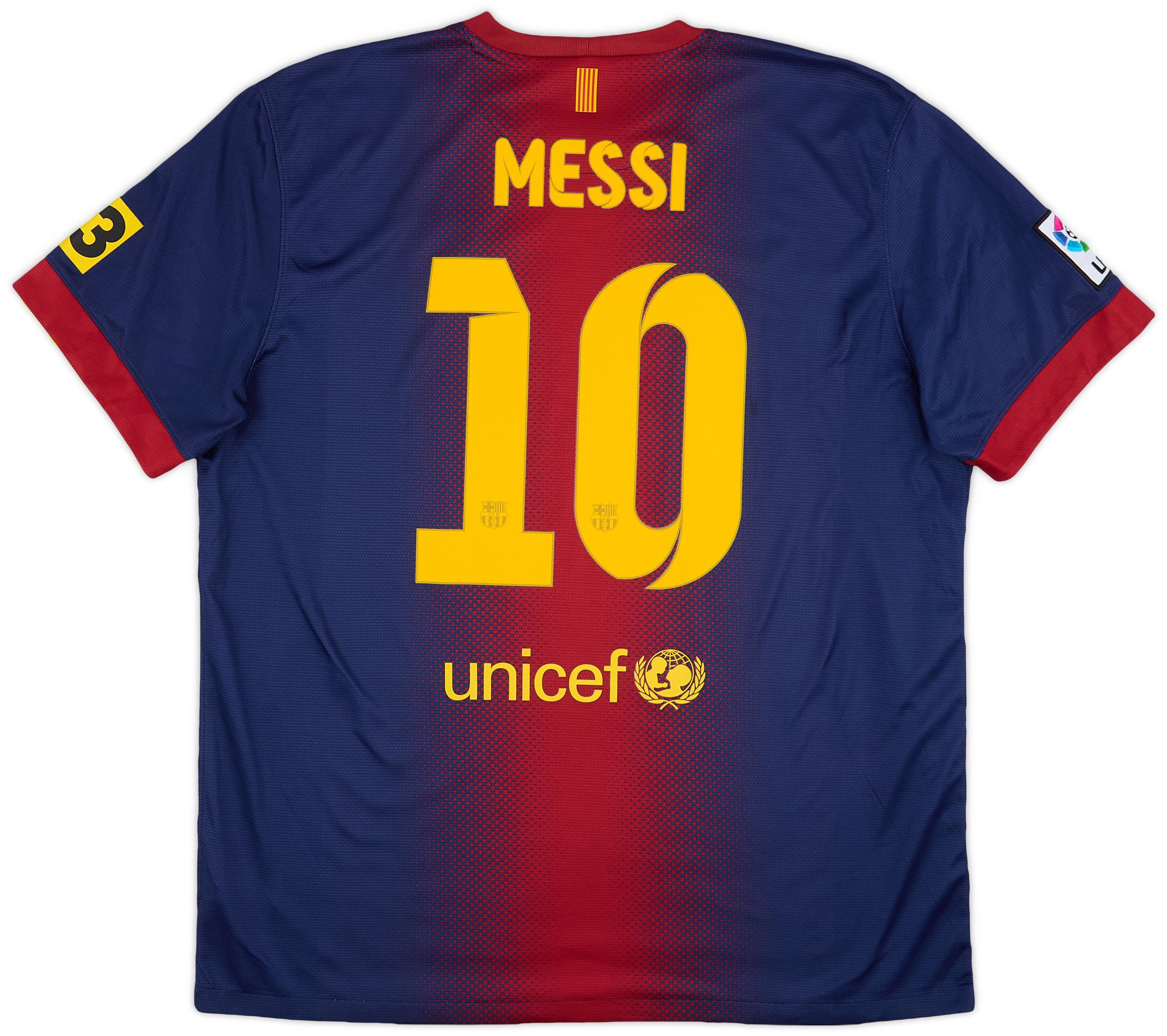 2012-13 Barcelona Home Shirt Messi #10 - 8/10 - (XL)