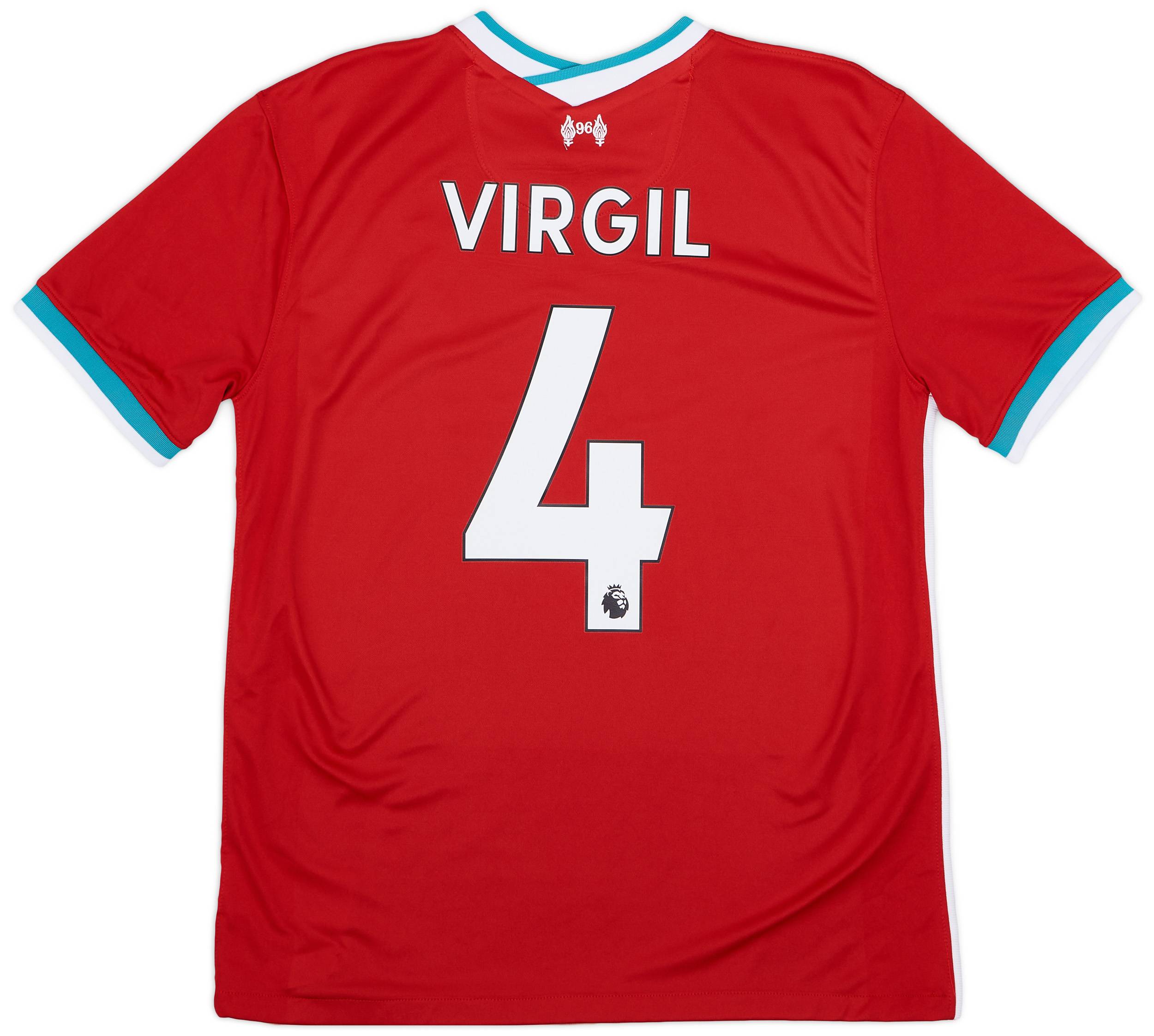 2020-21 Liverpool Home Shirt Virgil #4 - 8/10 - (M)