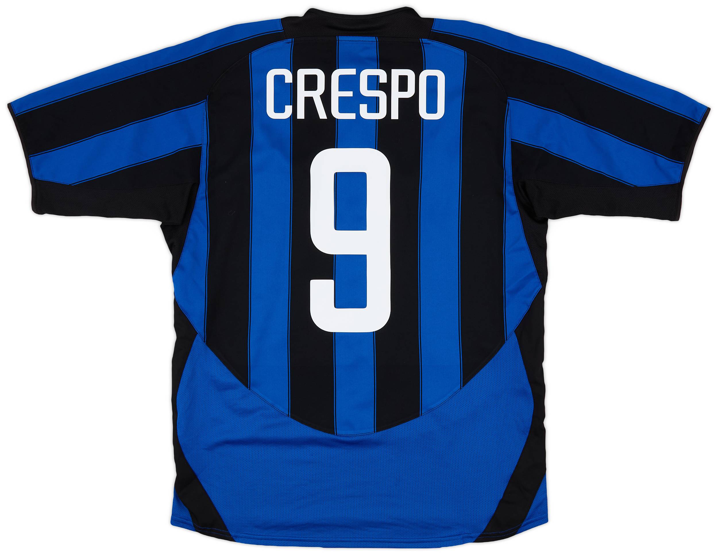 在庫処分 半額 Home Milan Inter 2003-04 Shirt (M) - 8/10 - #9 Crespo ウェア