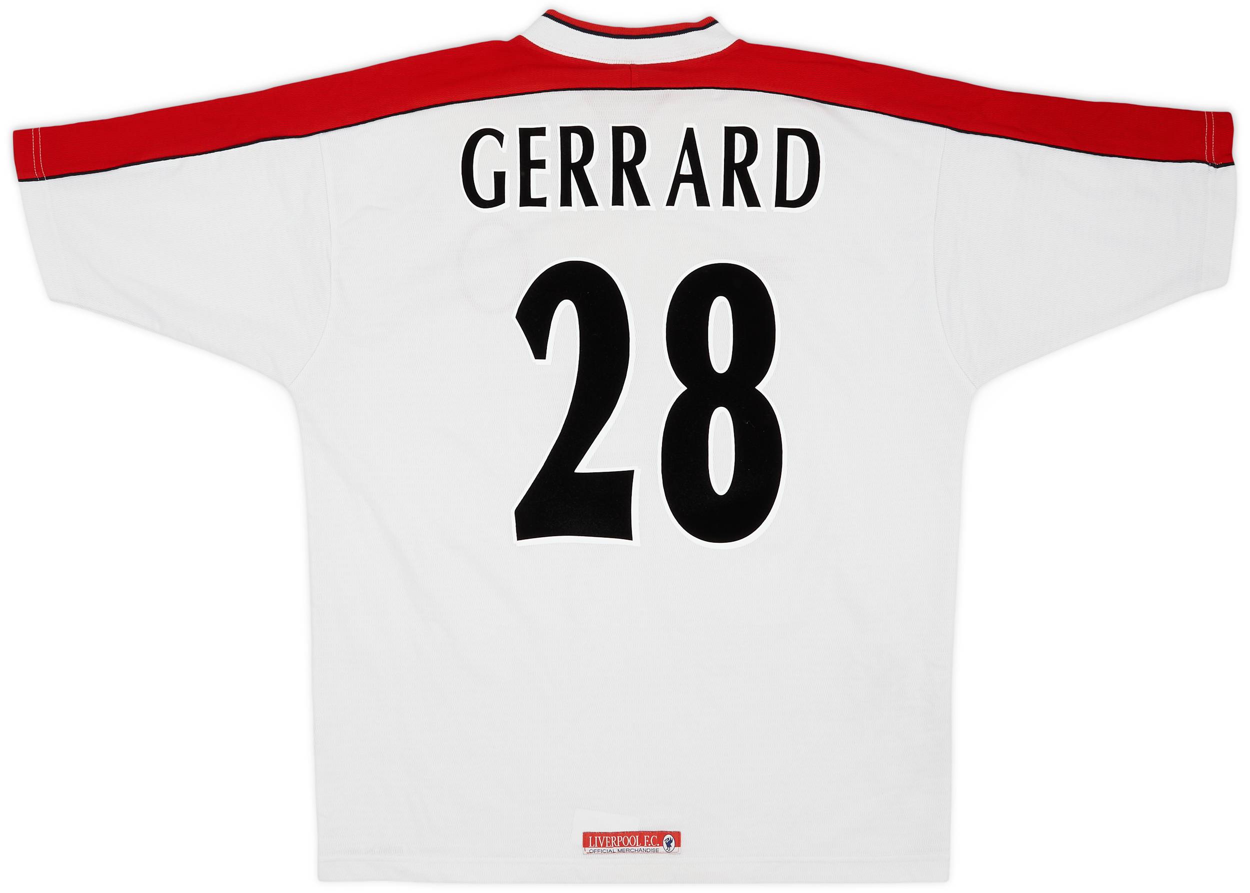 1998-99 Liverpool Away Shirt Gerrard #28 - 7/10 - (XL)