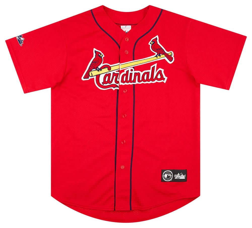 2000 01 St Louis Cardinals McGwire 25 Majestic Jersey Alternate L