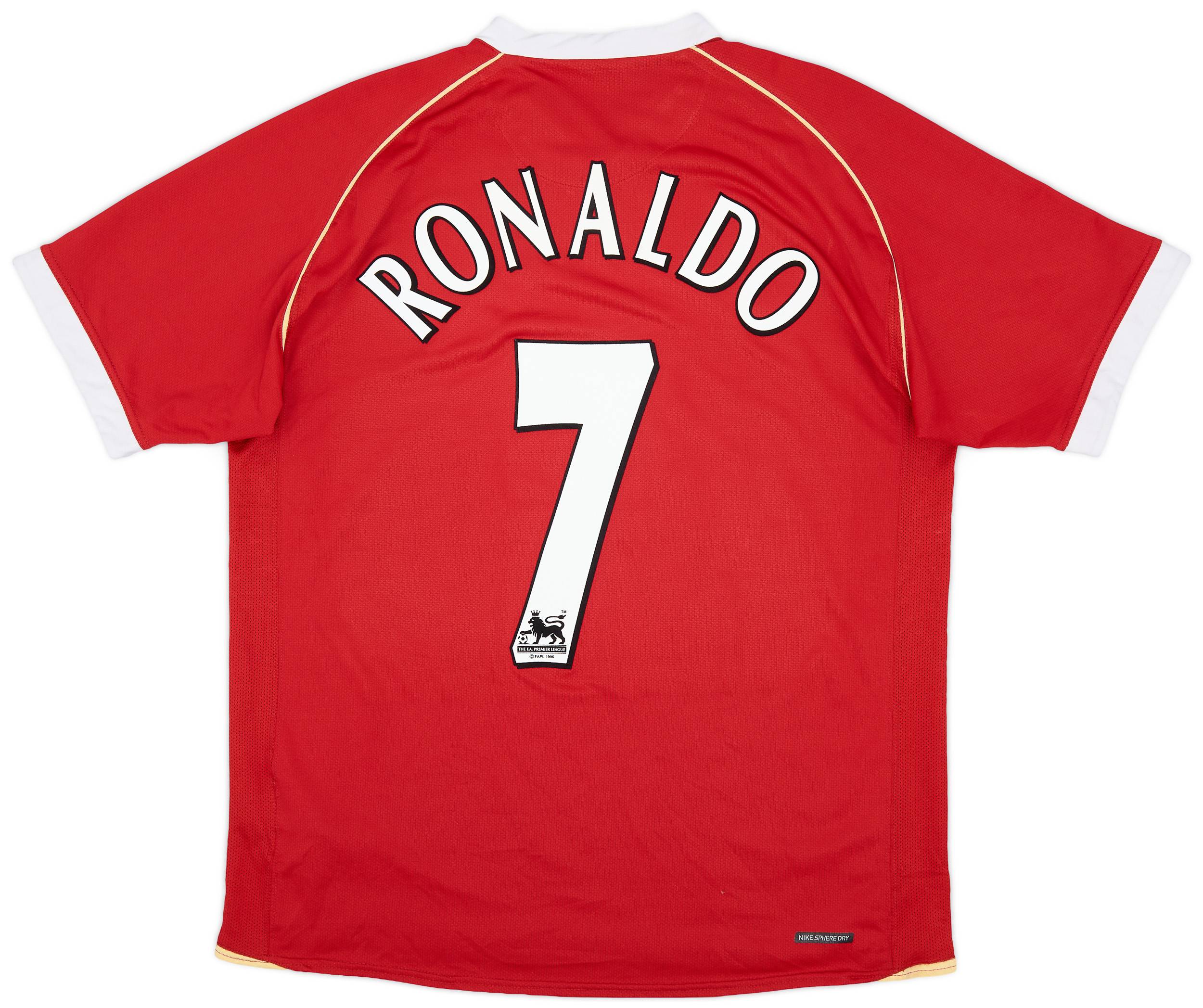 2006 07 Manchester United Home Shirt Ronaldo 7 9 10 L