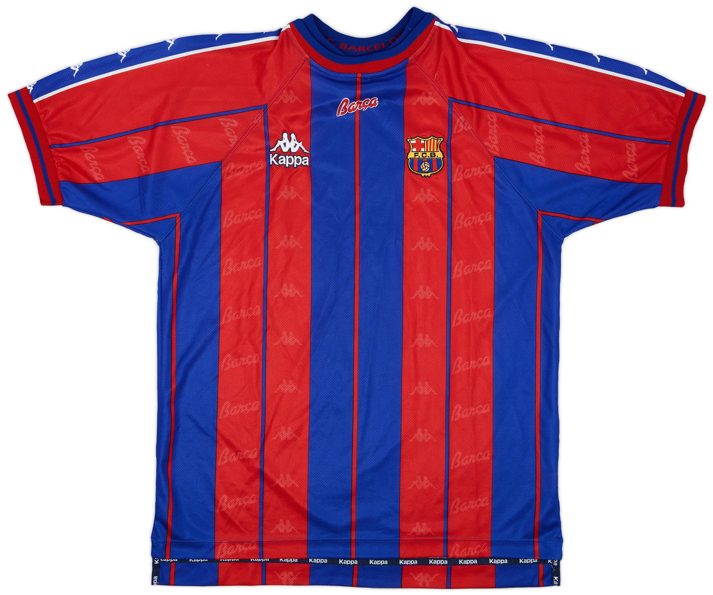 1997-98 Barcelona Home Shirt - 9/10 - (XL)