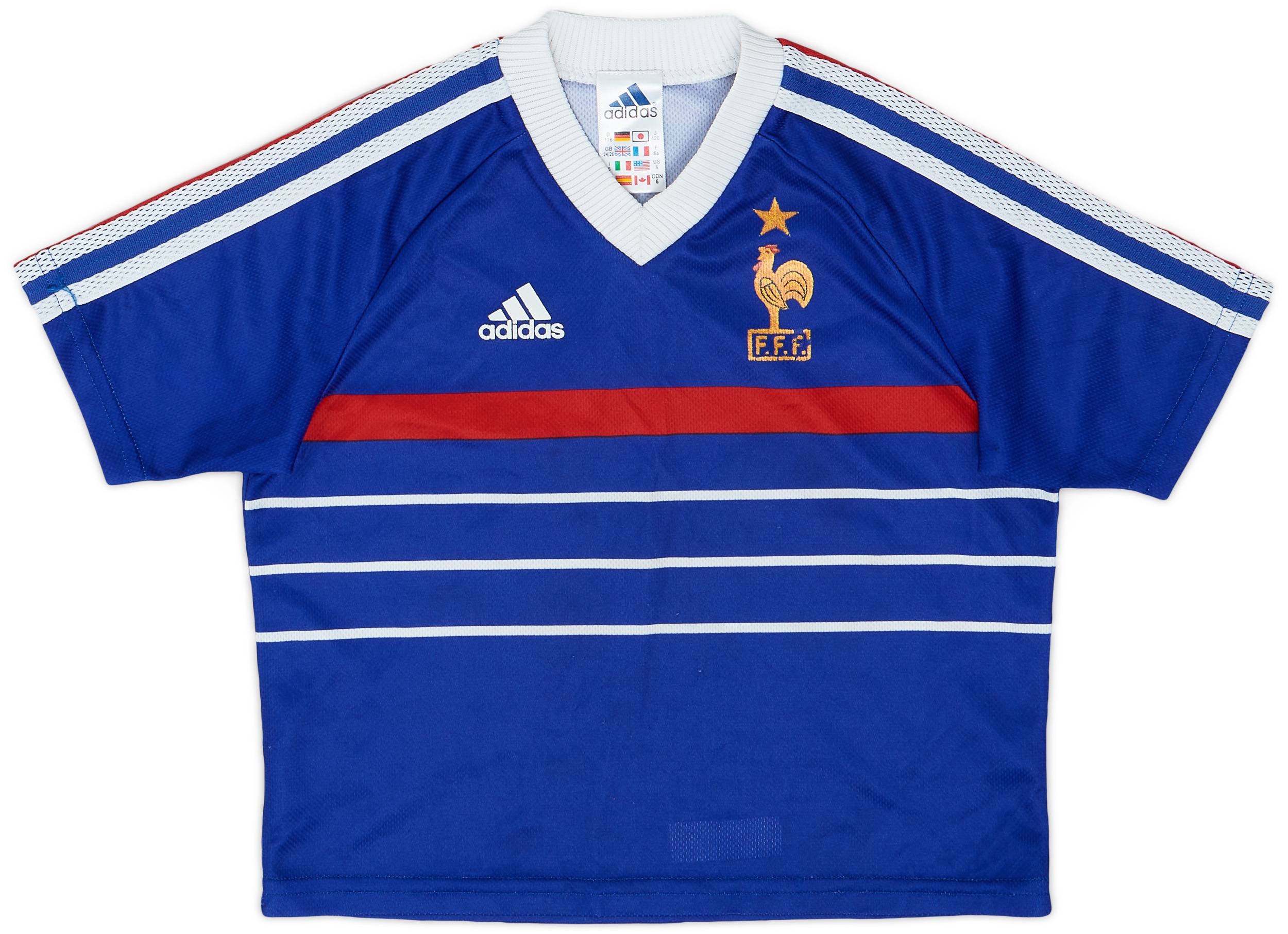 1998-00 France Home Shirt - 9/10 - (XS.Boys)