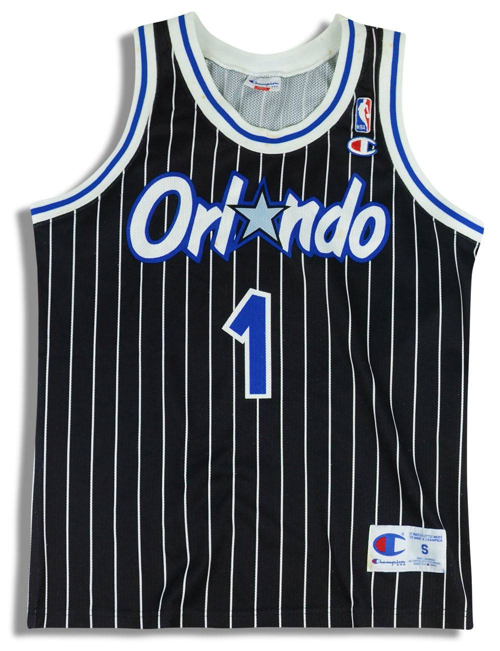 1993-94 Orlando Magic A. Hardaway #1 Champion Jersey (Away) S