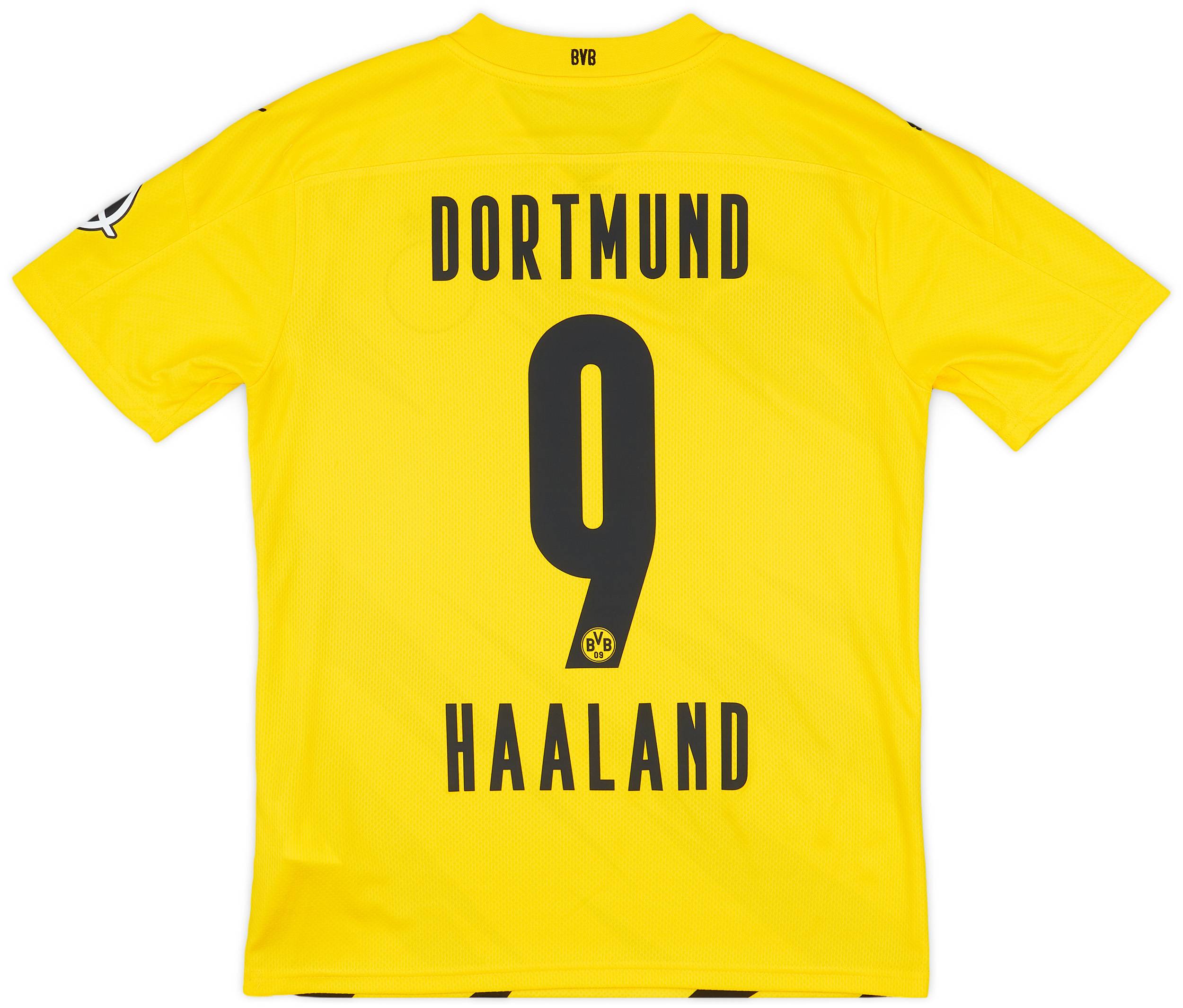 2020-21 Borussia Dortmund Home Shirt Haaland #9 - 9/10 - (S)