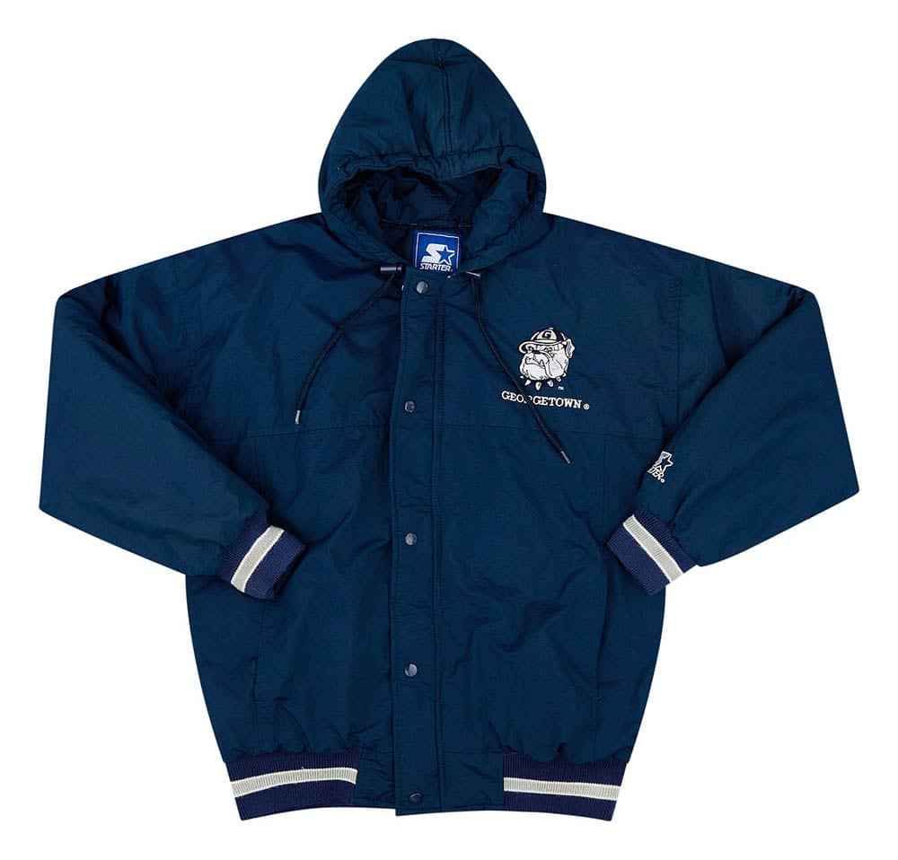 1990s Georgetown Hoyas Starter Rain Coat S