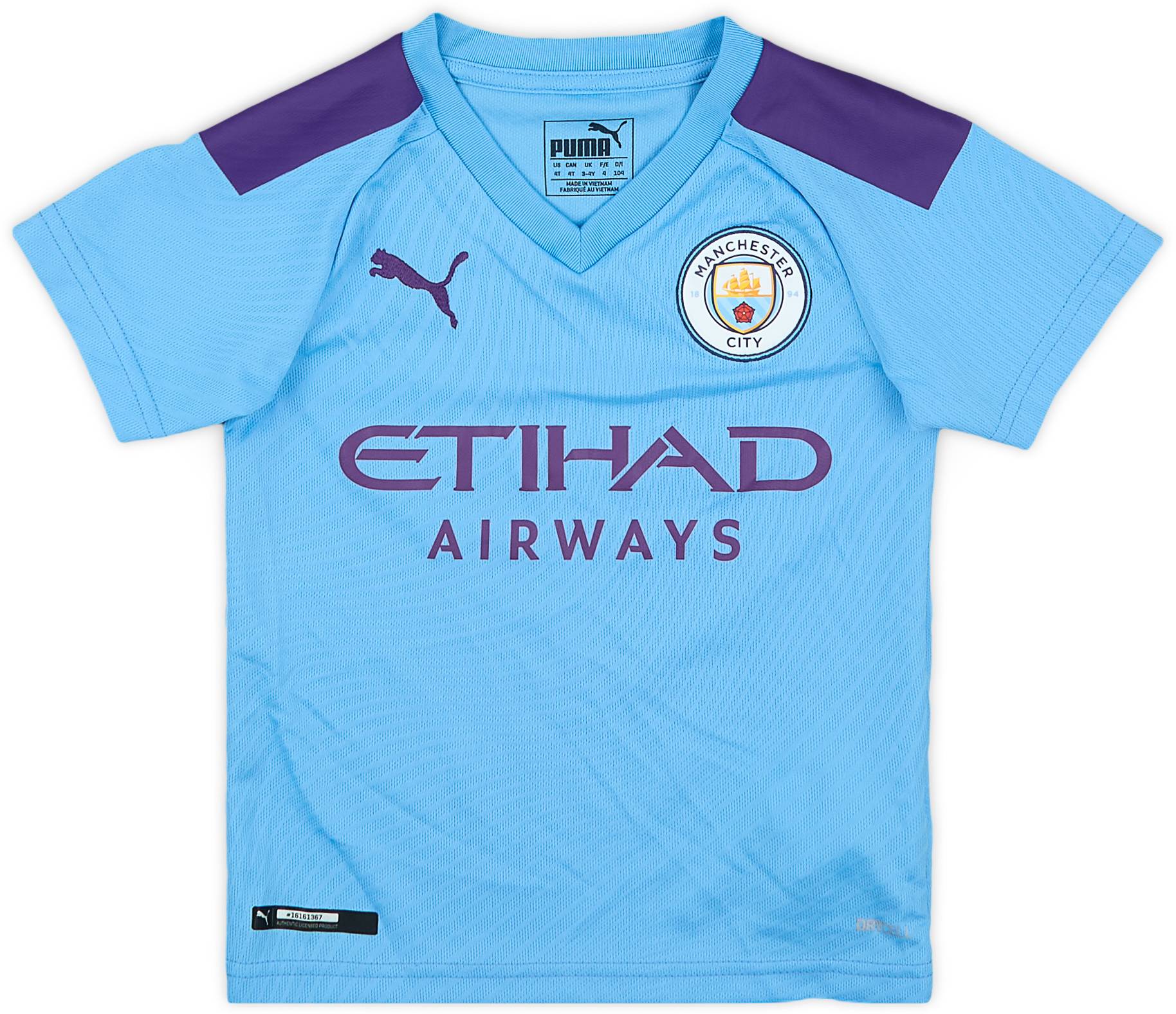 2019-20 Manchester City Home Shirt - 9/10 - (3-4 Years)