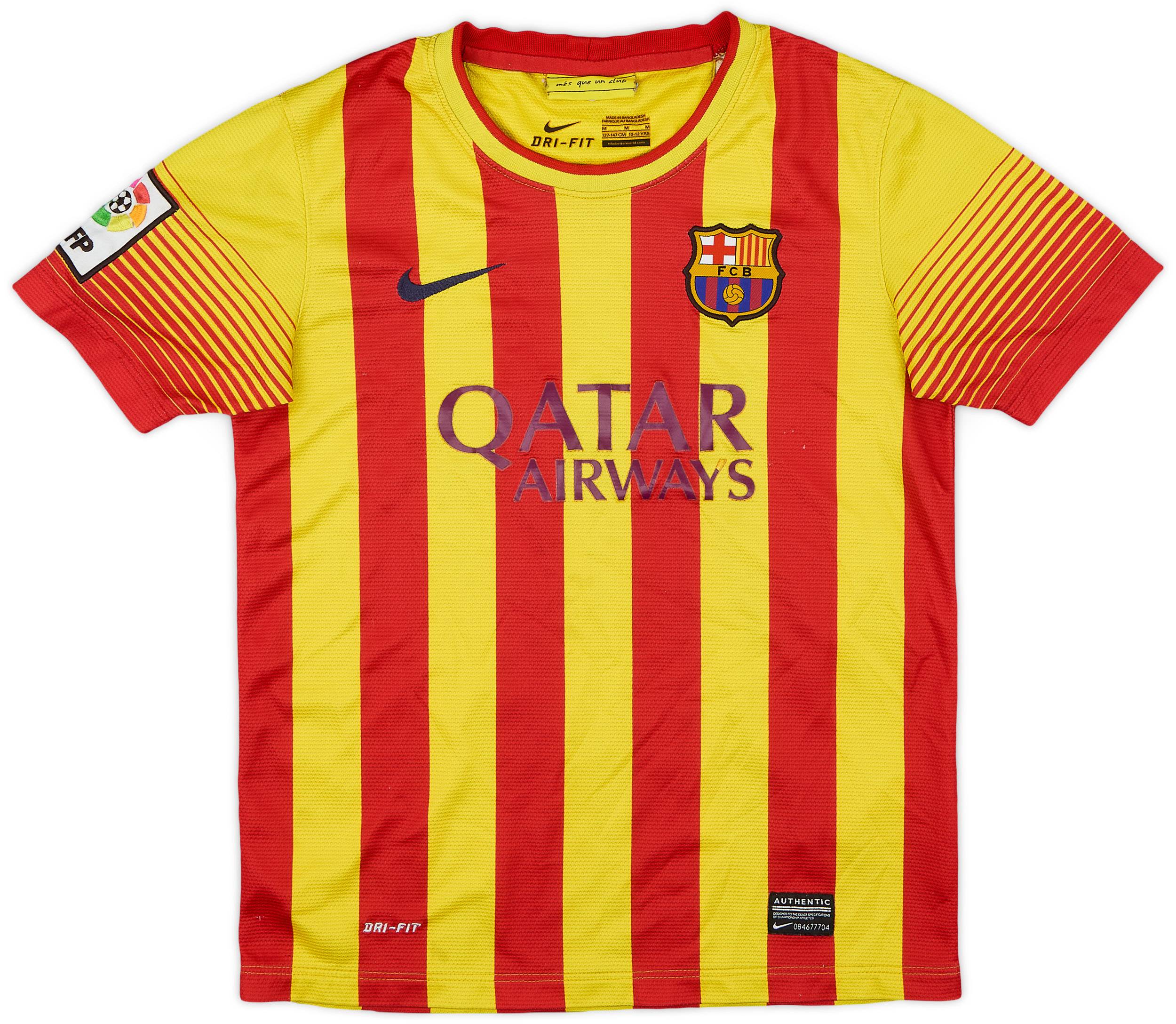 2013-15 Barcelona Away Shirt - 5/10 - (M.Boys)